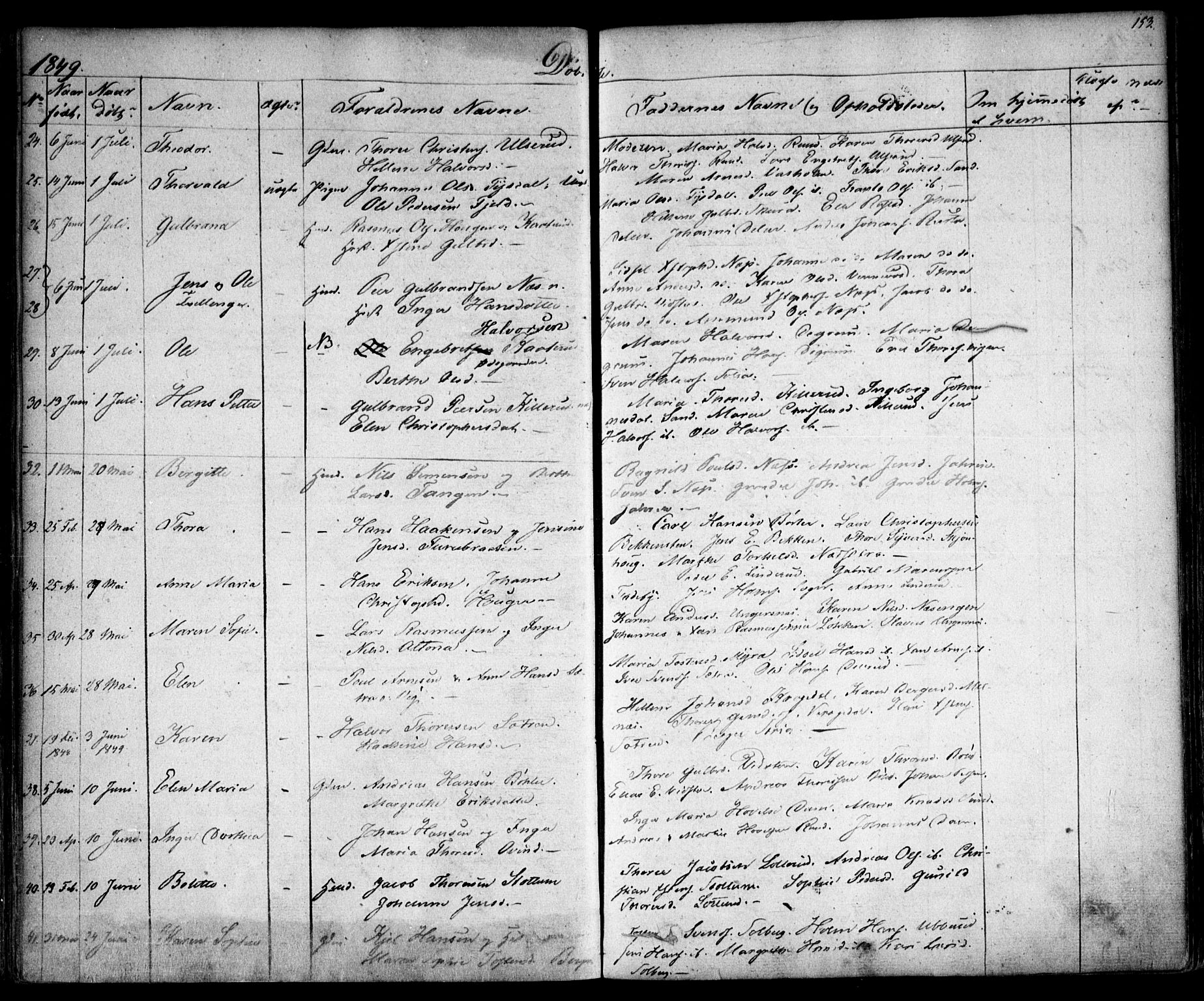 Enebakk prestekontor Kirkebøker, AV/SAO-A-10171c/F/Fa/L0009: Parish register (official) no. I 9, 1832-1861, p. 153