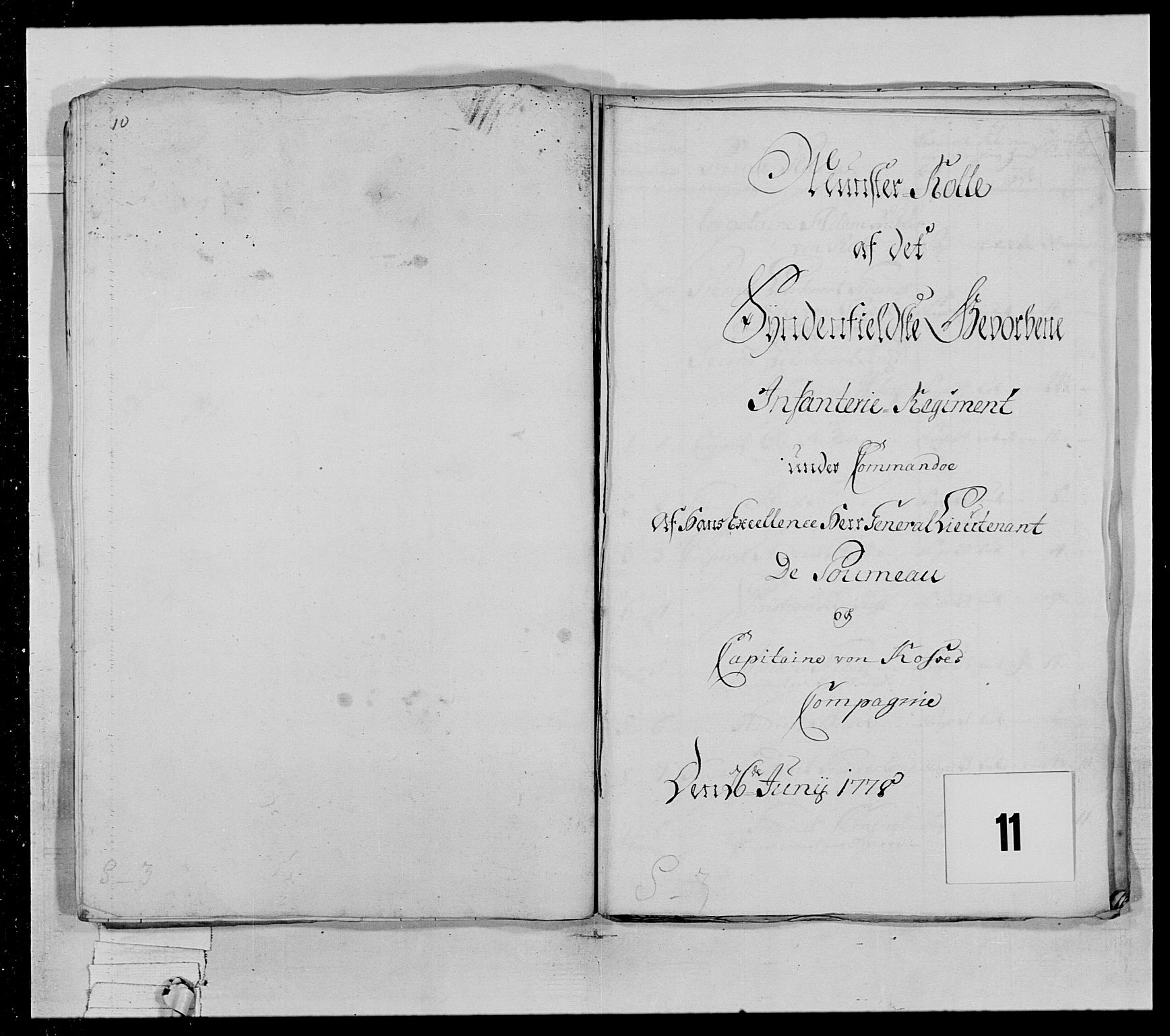 Generalitets- og kommissariatskollegiet, Det kongelige norske kommissariatskollegium, AV/RA-EA-5420/E/Eh/L0028: Sønnafjelske gevorbne infanteriregiment, 1766-1795, p. 84