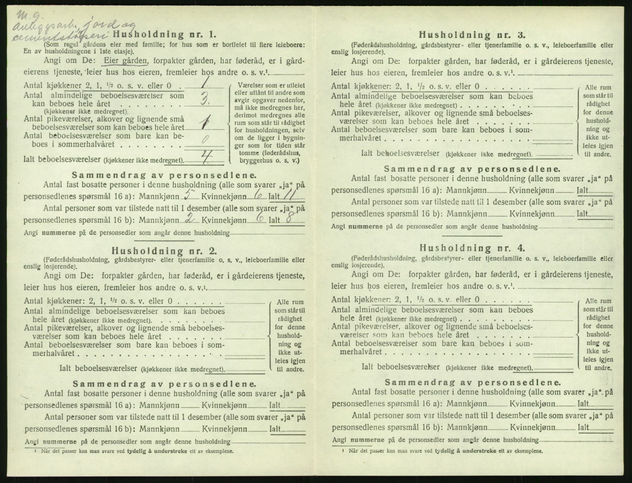 SAK, 1920 census for Austre Moland, 1920, p. 230
