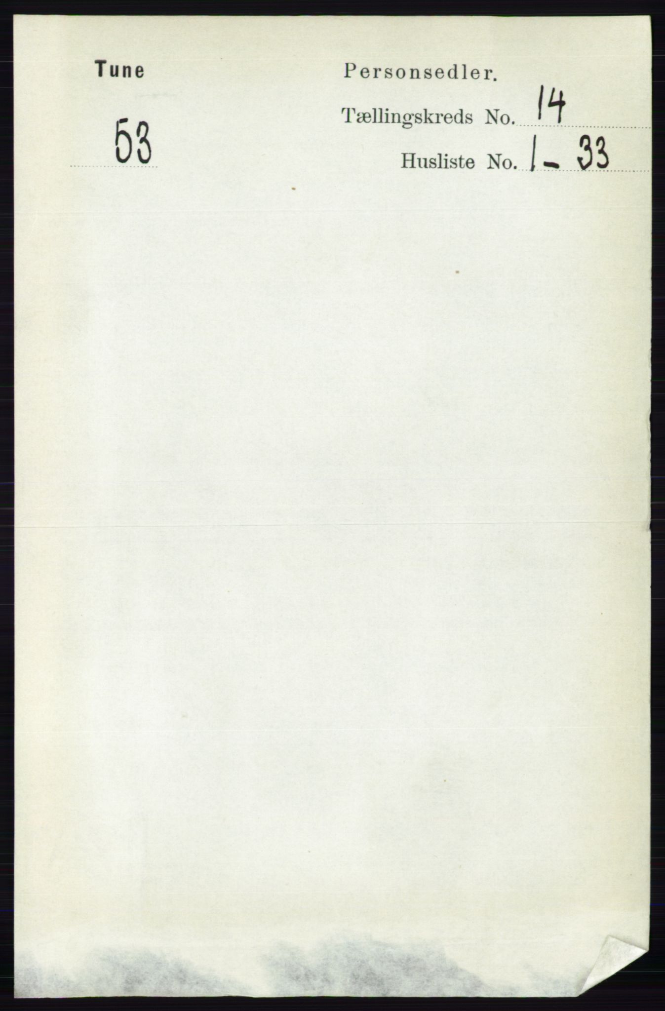 RA, 1891 census for 0130 Tune, 1891, p. 7923