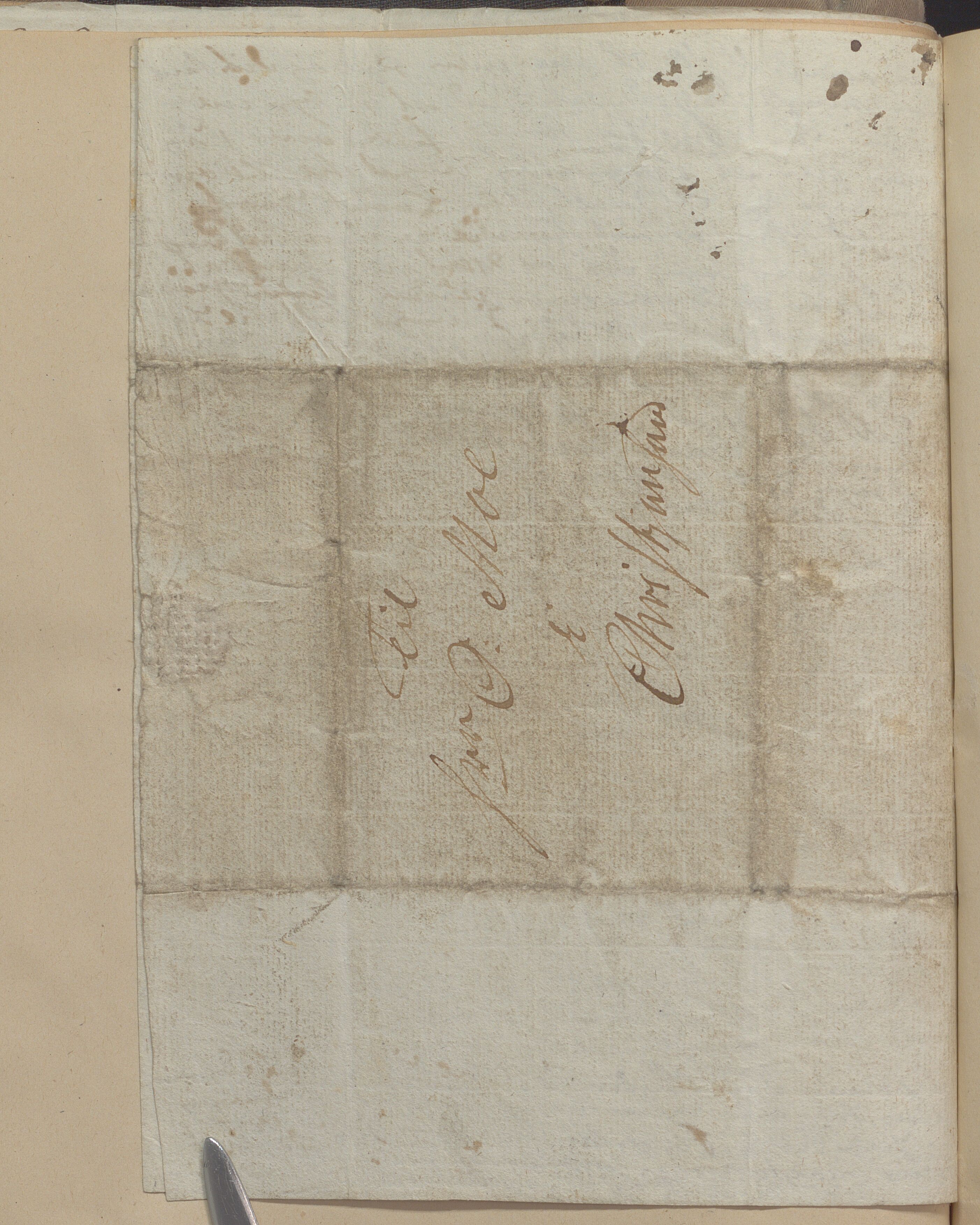 Heggtveitsamlingen, TMF/A-1007/H/L0050: Innbundne brev, Ms A, med innlagt registratur. , 1800-1850