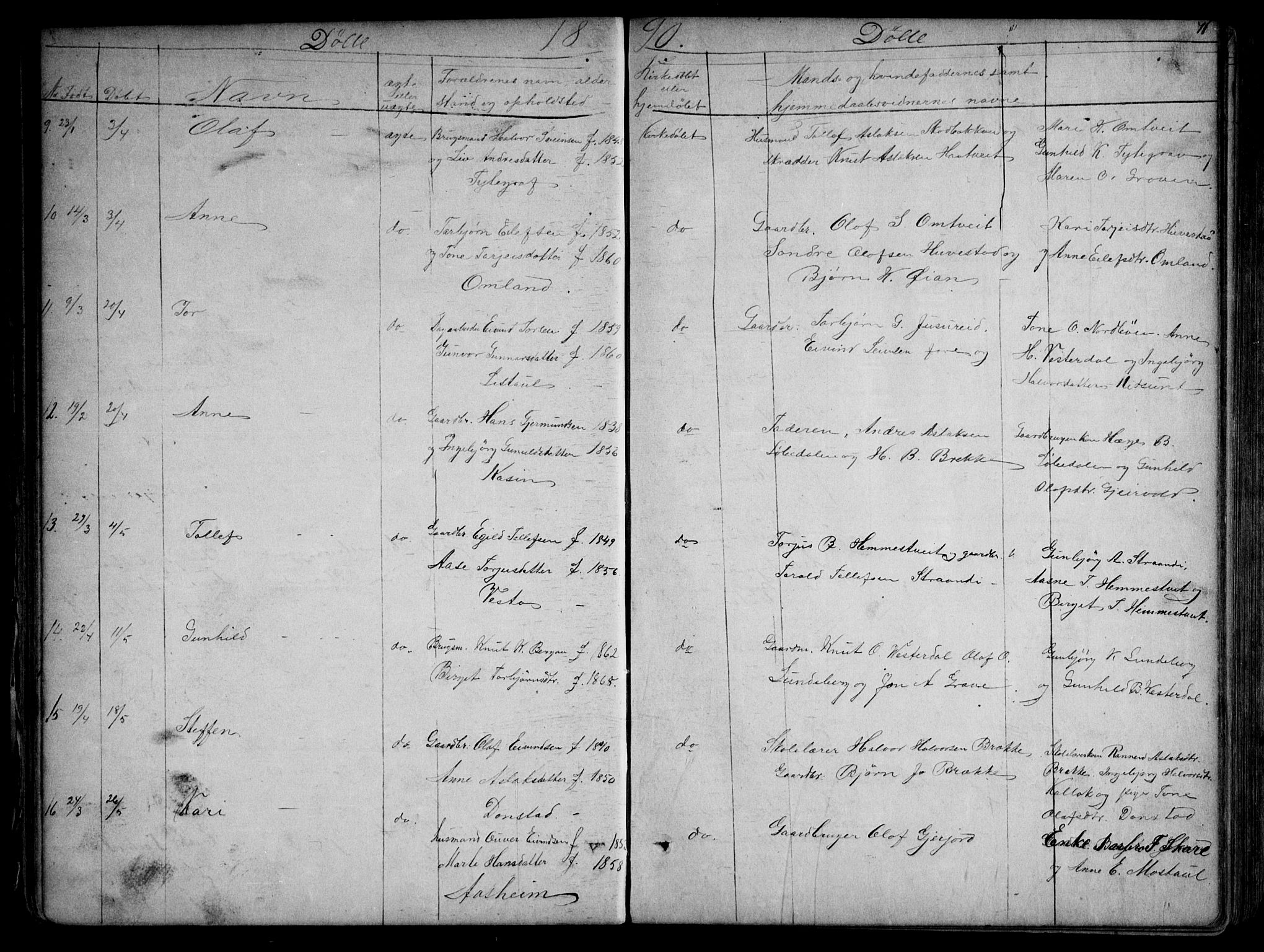 Kviteseid kirkebøker, AV/SAKO-A-276/G/Gb/L0002: Parish register (copy) no. II 2, 1850-1892, p. 71