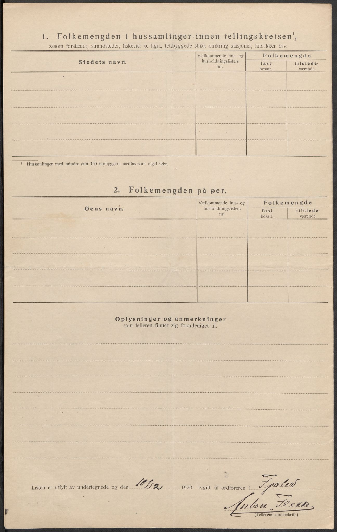 SAB, 1920 census for Fjaler, 1920, p. 49