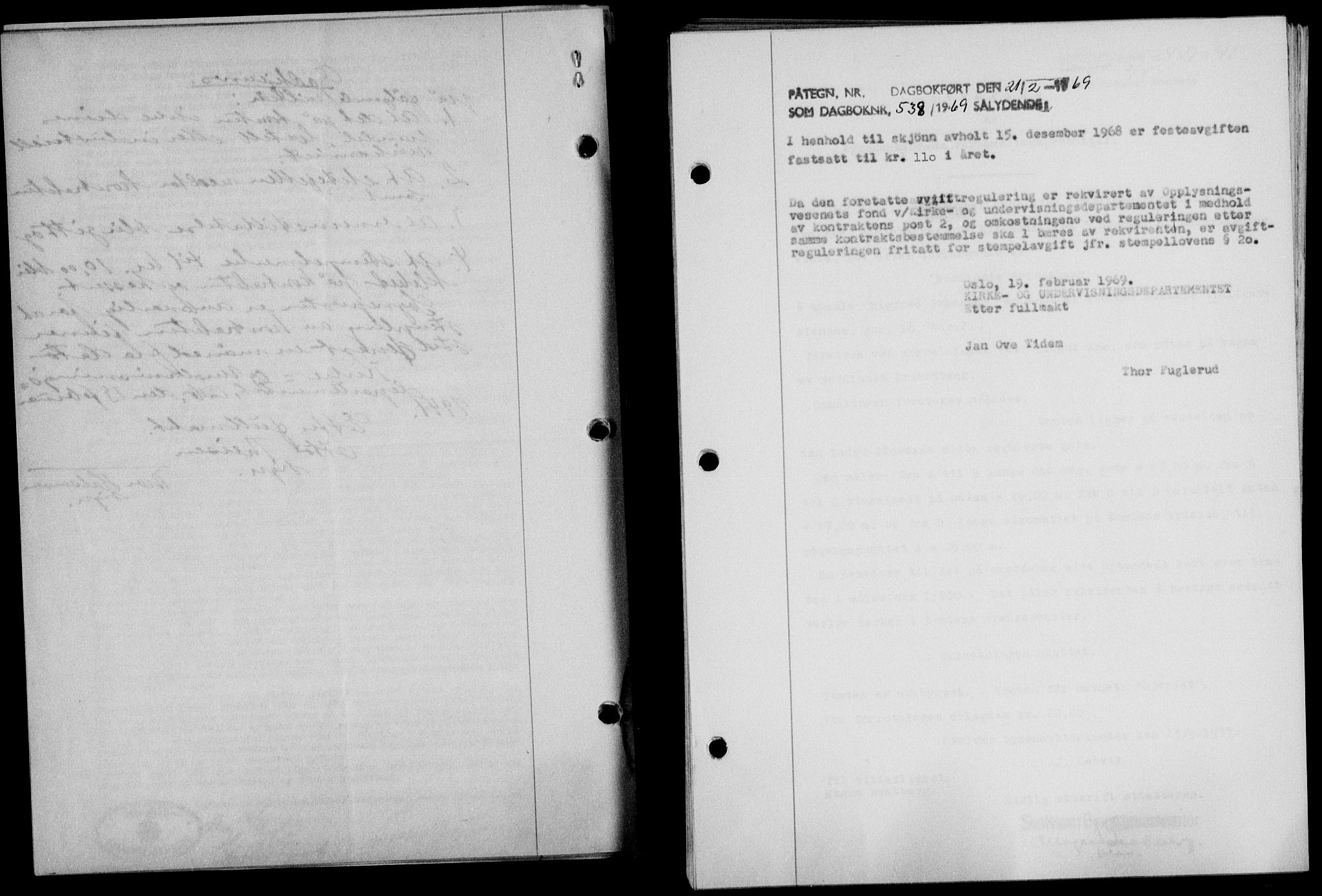 Lofoten sorenskriveri, SAT/A-0017/1/2/2C/L0008a: Mortgage book no. 8a, 1940-1941, Diary no: : 452/1941