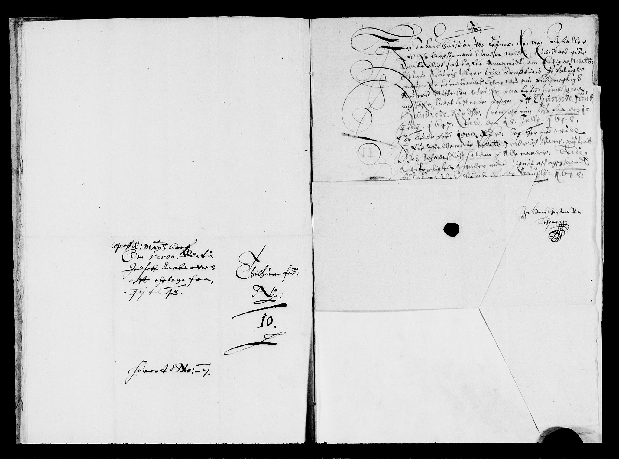 Rentekammeret inntil 1814, Reviderte regnskaper, Lensregnskaper, AV/RA-EA-5023/R/Rb/Rbw/L0090: Trondheim len, 1647-1648