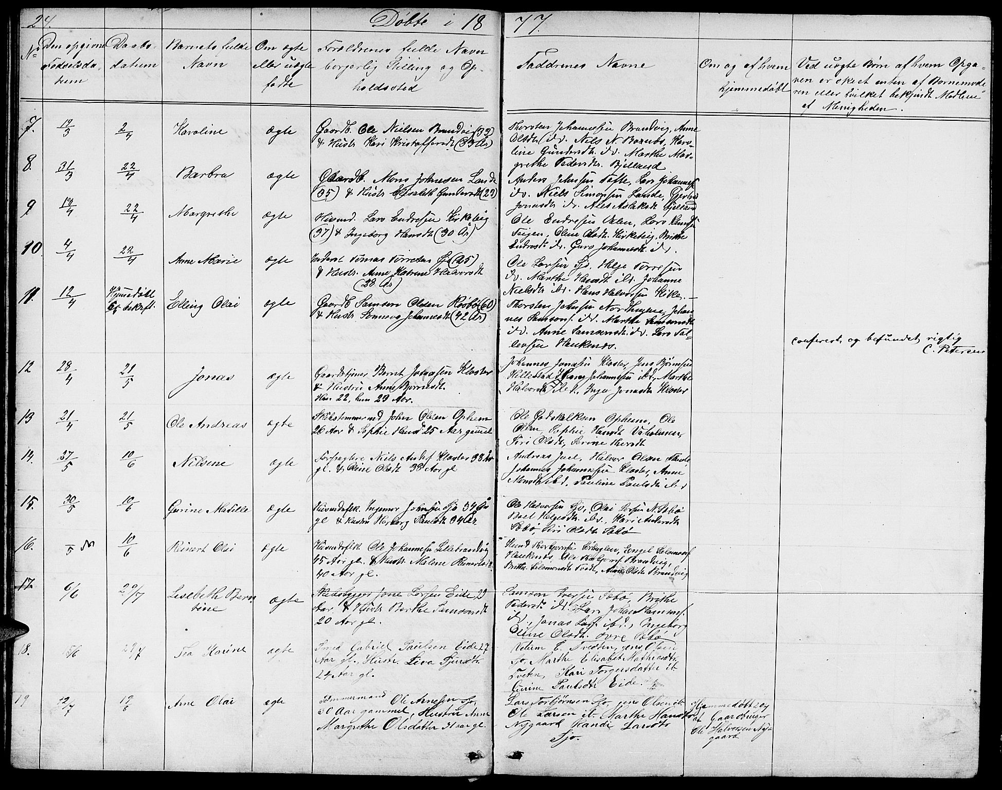 Fjelberg sokneprestembete, SAB/A-75201/H/Hab: Parish register (copy) no. B 3, 1868-1888, p. 24
