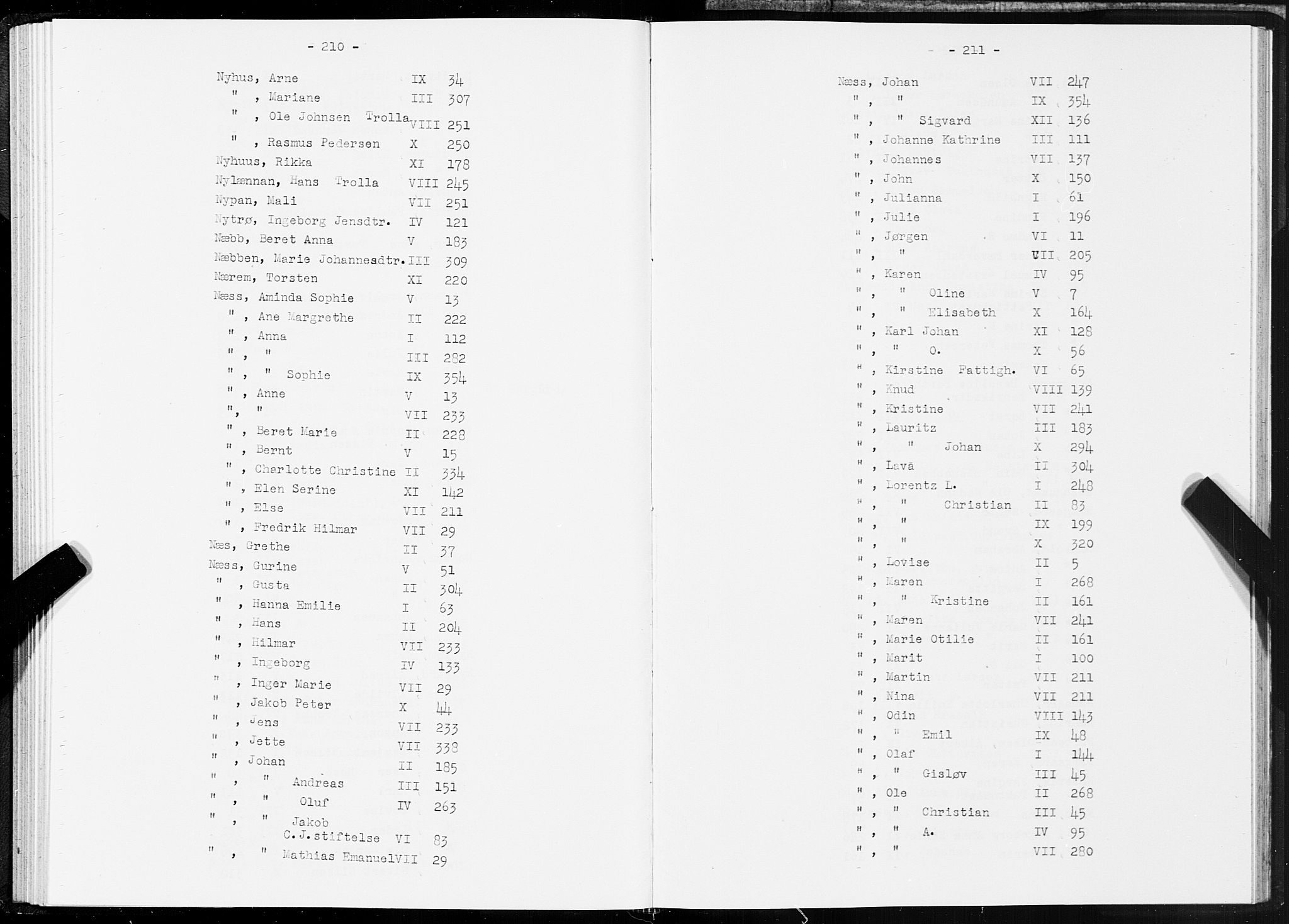 SAT, 1875 census for 1601 Trondheim, 1875, p. 210-211