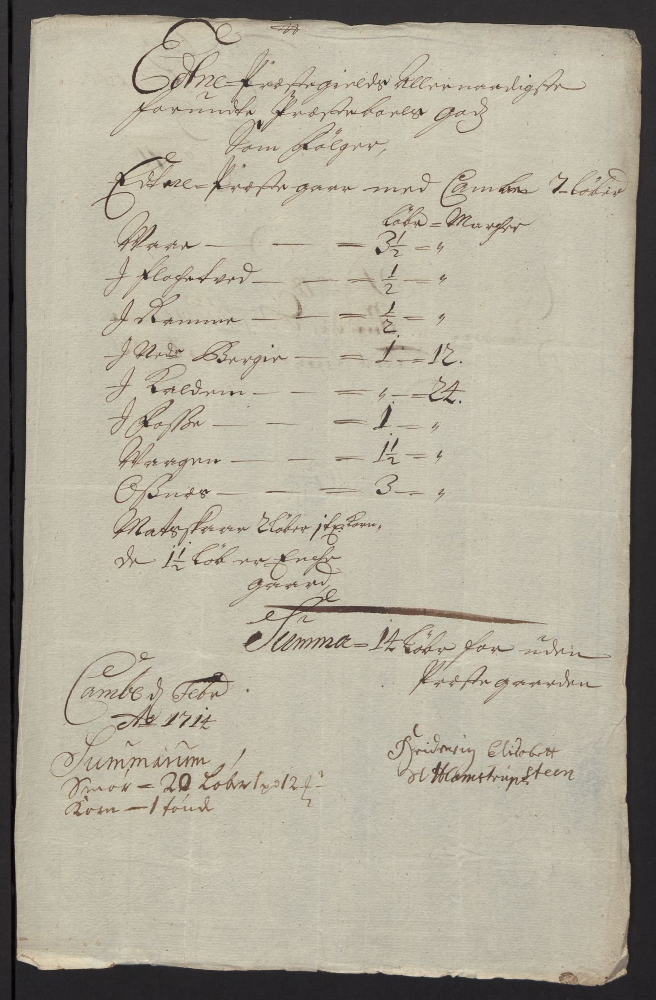 Rentekammeret inntil 1814, Reviderte regnskaper, Fogderegnskap, AV/RA-EA-4092/R48/L2989: Fogderegnskap Sunnhordland og Hardanger, 1713, p. 191