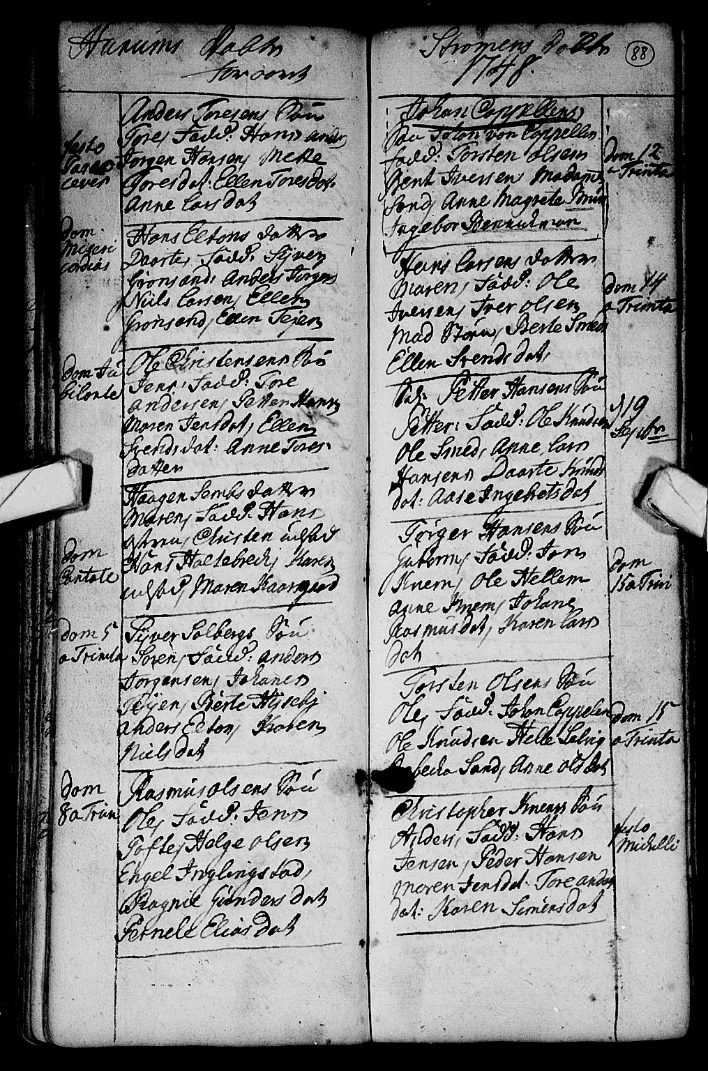 Hurum kirkebøker, SAKO/A-229/F/Fa/L0002: Parish register (official) no. 2, 1733-1757, p. 88