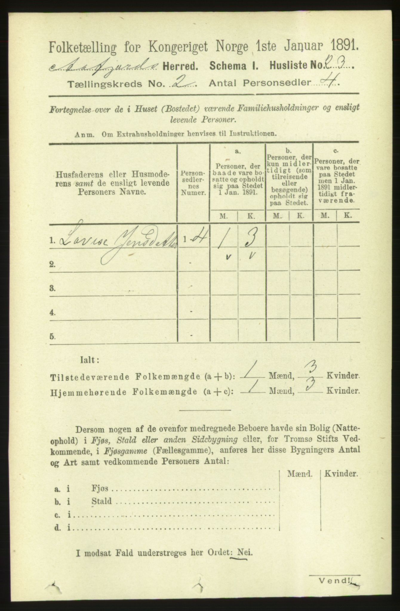 RA, 1891 census for 1630 Åfjord, 1891, p. 370