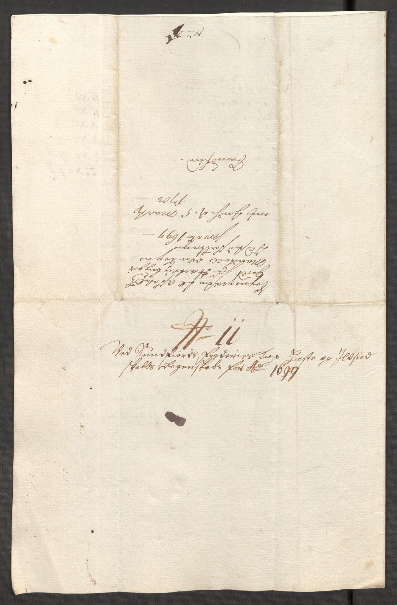 Rentekammeret inntil 1814, Reviderte regnskaper, Fogderegnskap, AV/RA-EA-4092/R53/L3424: Fogderegnskap Sunn- og Nordfjord, 1699, p. 424