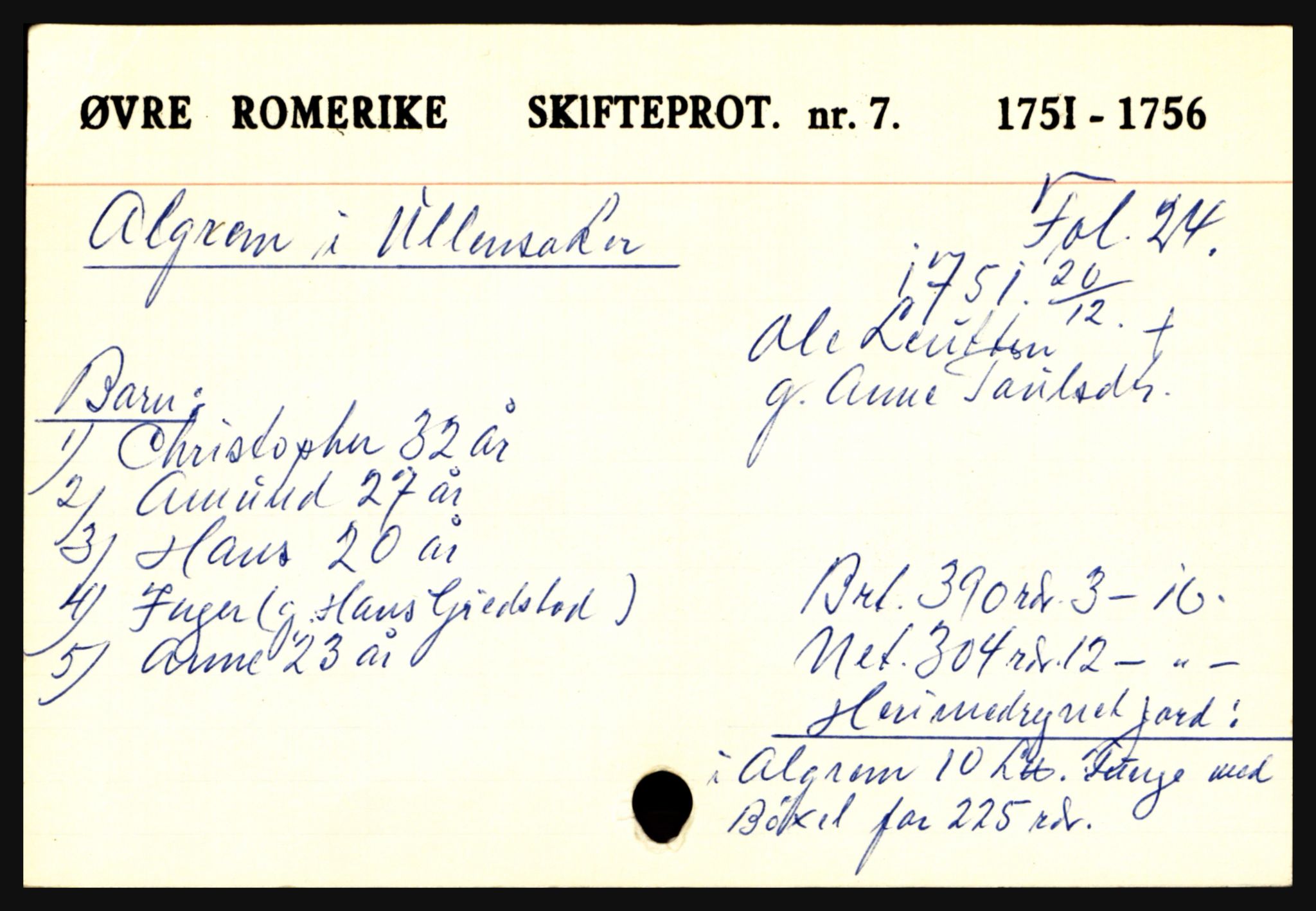 Øvre Romerike sorenskriveri, AV/SAO-A-10649/H, 1683-1865, p. 5