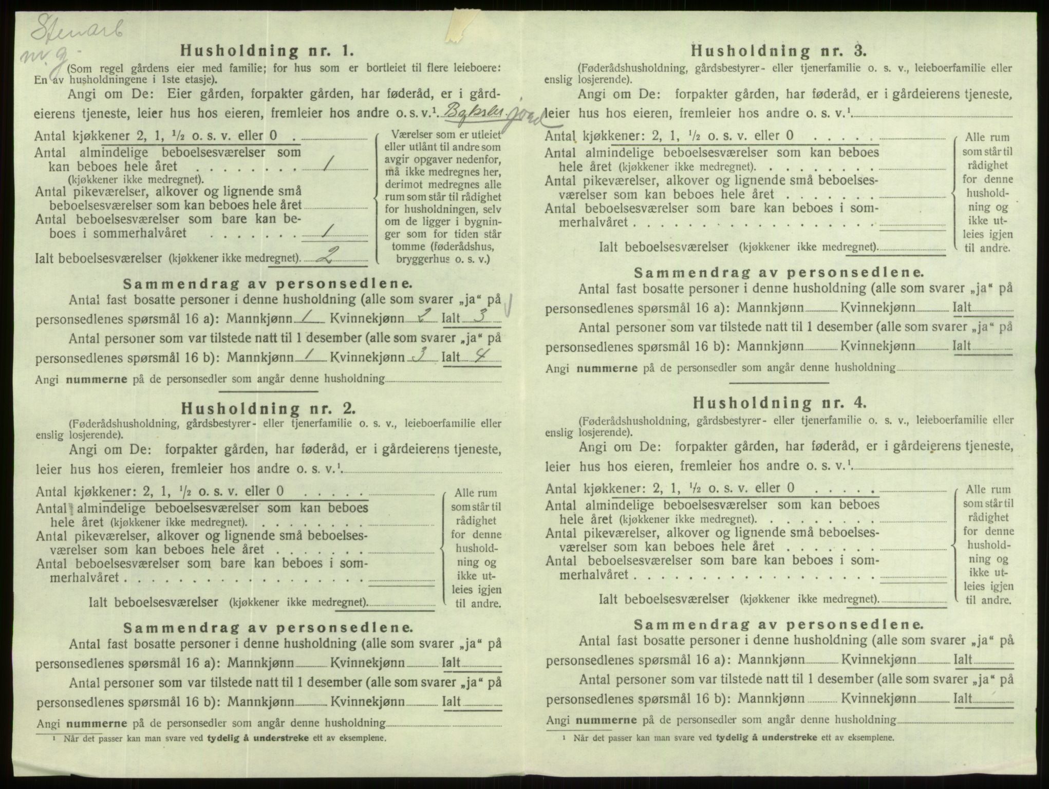 SAB, 1920 census for Eid, 1920, p. 52
