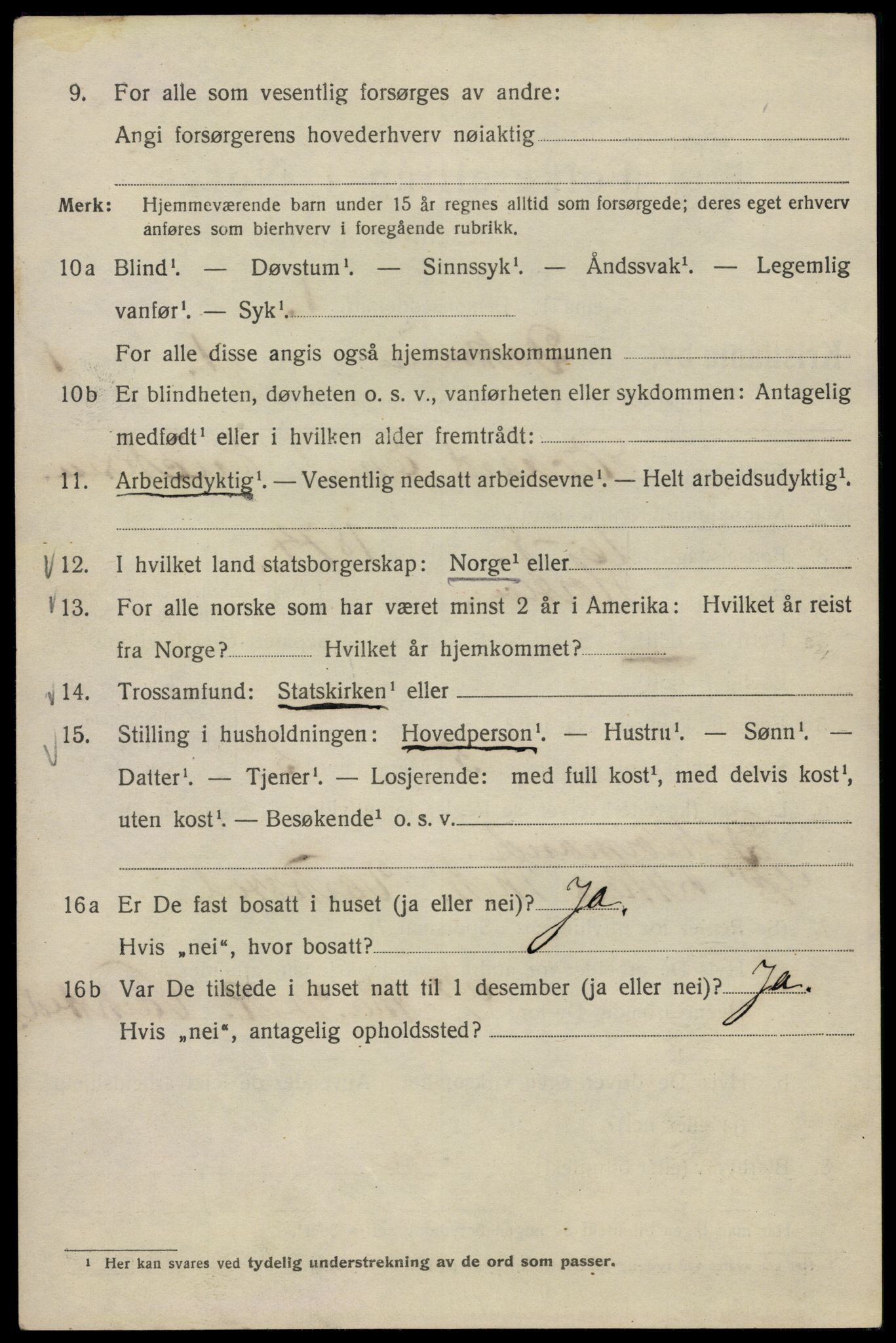 SAO, 1920 census for Kristiania, 1920, p. 199320