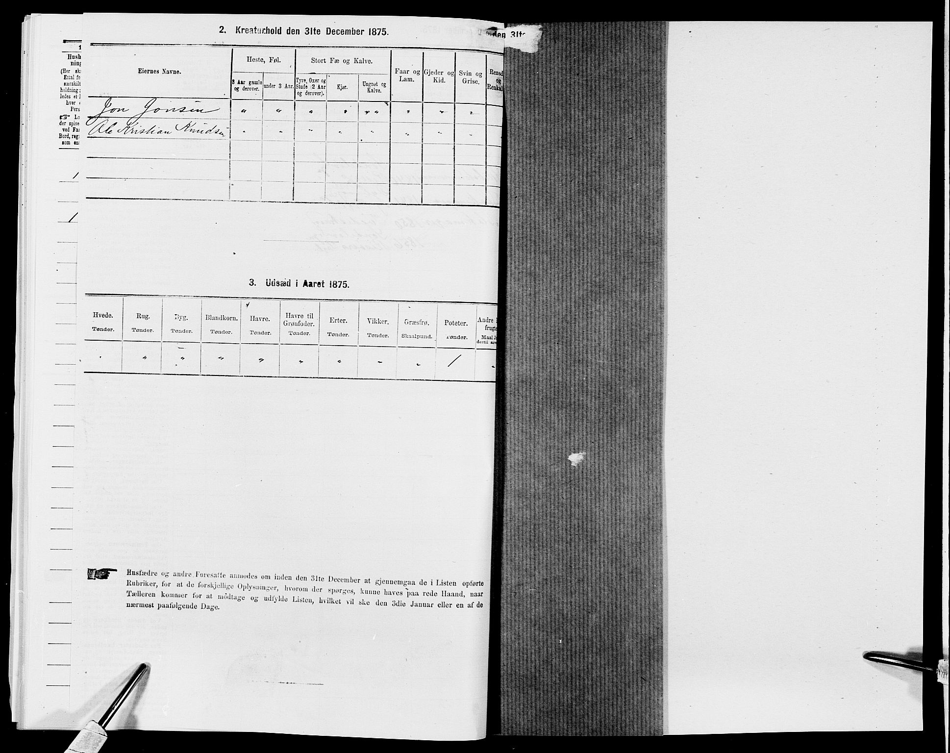 SAK, 1875 census for 0915P Dypvåg, 1875, p. 813