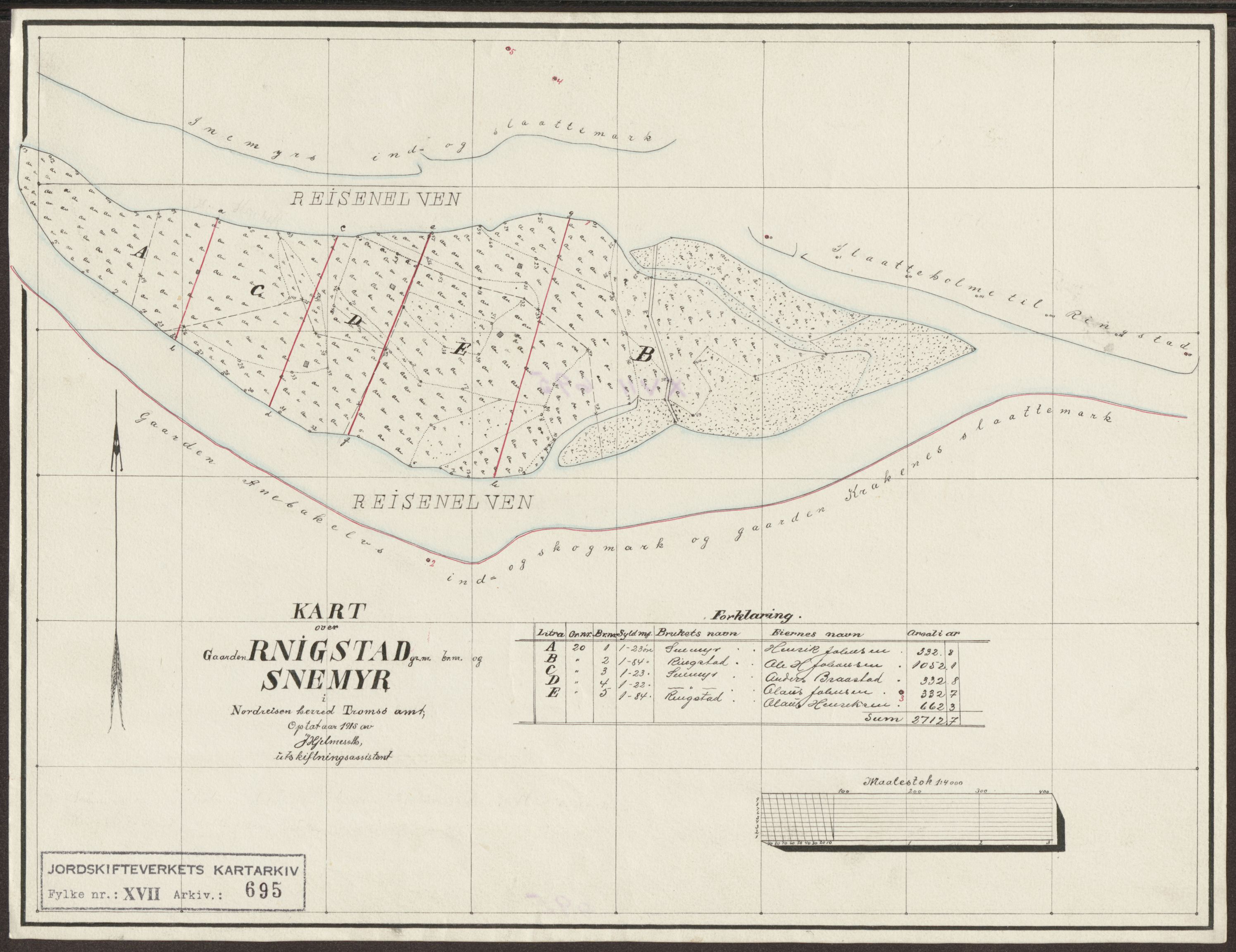 Jordskifteverkets kartarkiv, AV/RA-S-3929/T, 1859-1988, p. 809