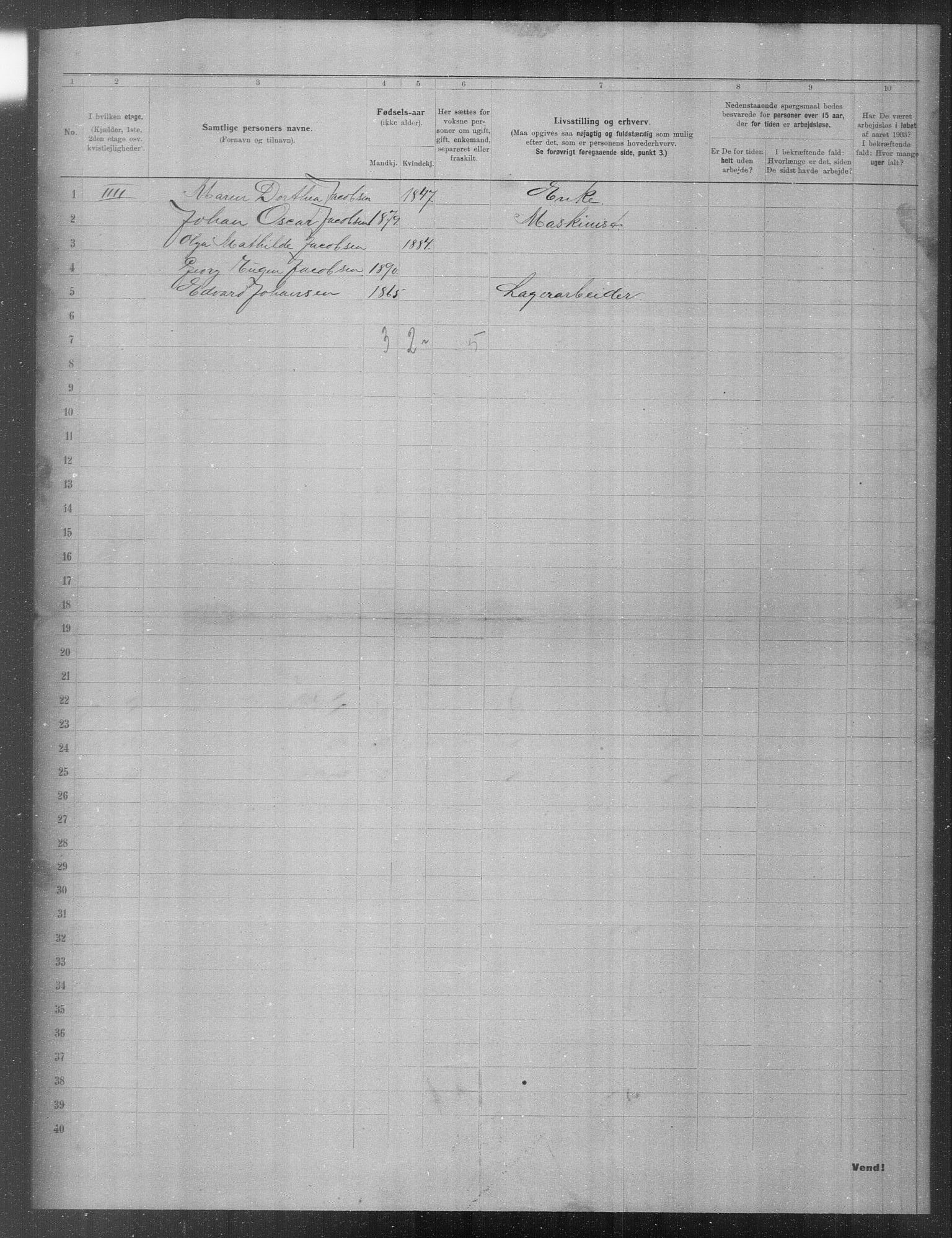 OBA, Municipal Census 1903 for Kristiania, 1903, p. 19590