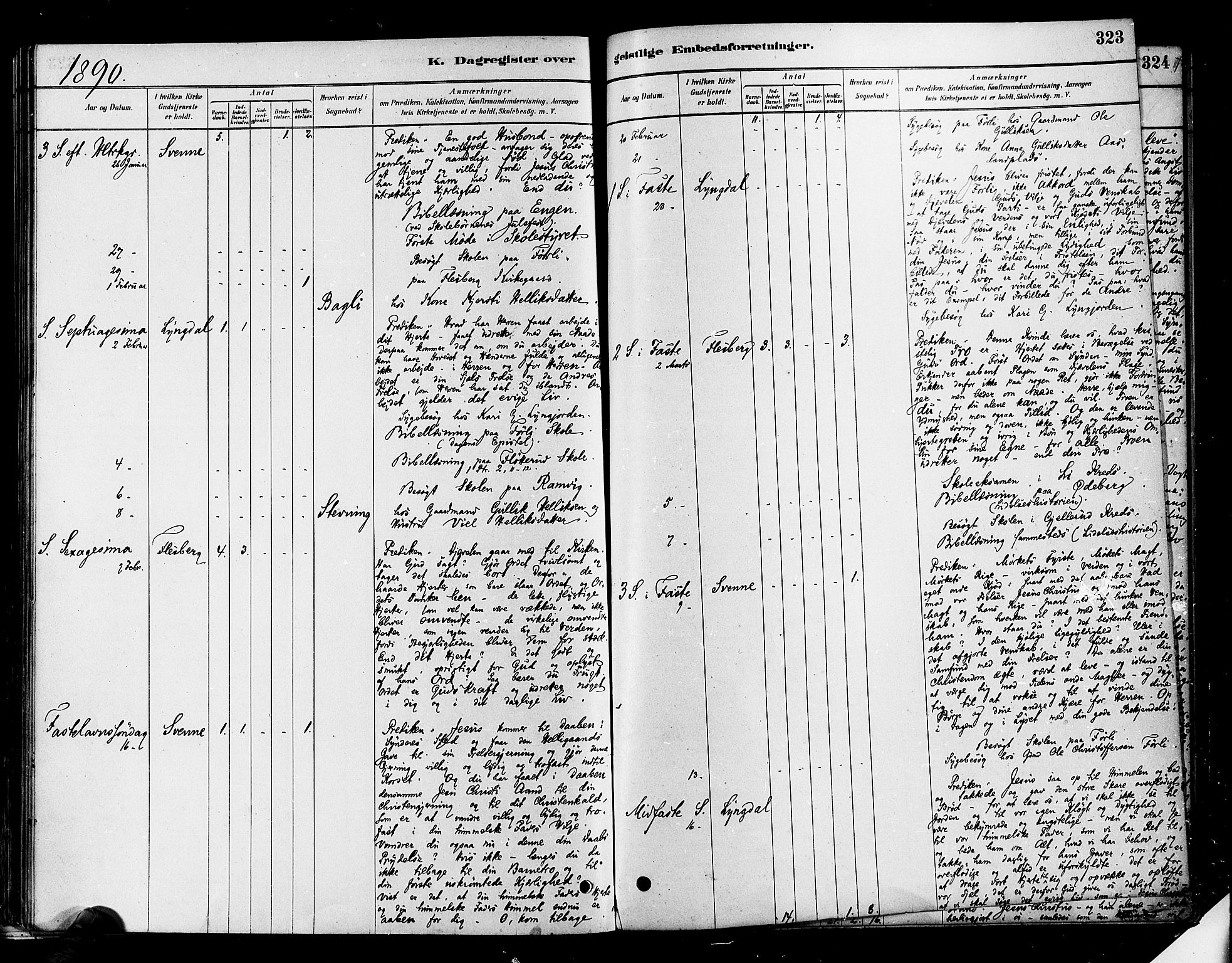 Flesberg kirkebøker, SAKO/A-18/F/Fa/L0008: Parish register (official) no. I 8, 1879-1899, p. 323