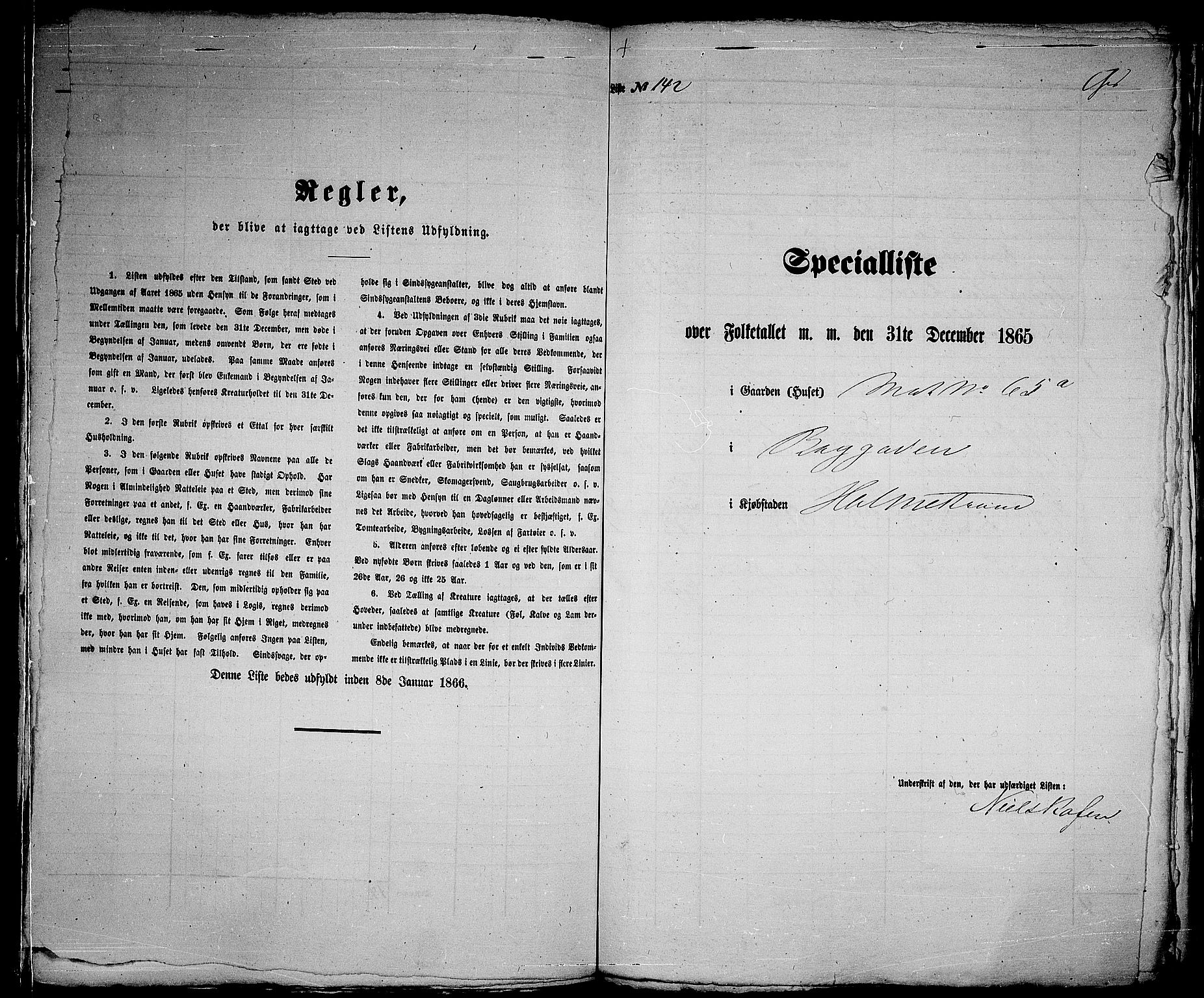 RA, 1865 census for Botne/Holmestrand, 1865, p. 292