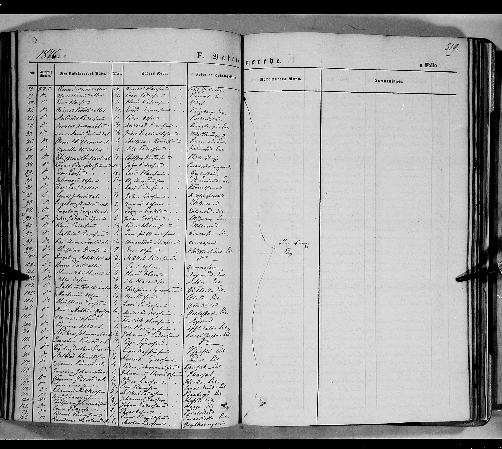 Biri prestekontor, SAH/PREST-096/H/Ha/Haa/L0005: Parish register (official) no. 5, 1843-1854, p. 319