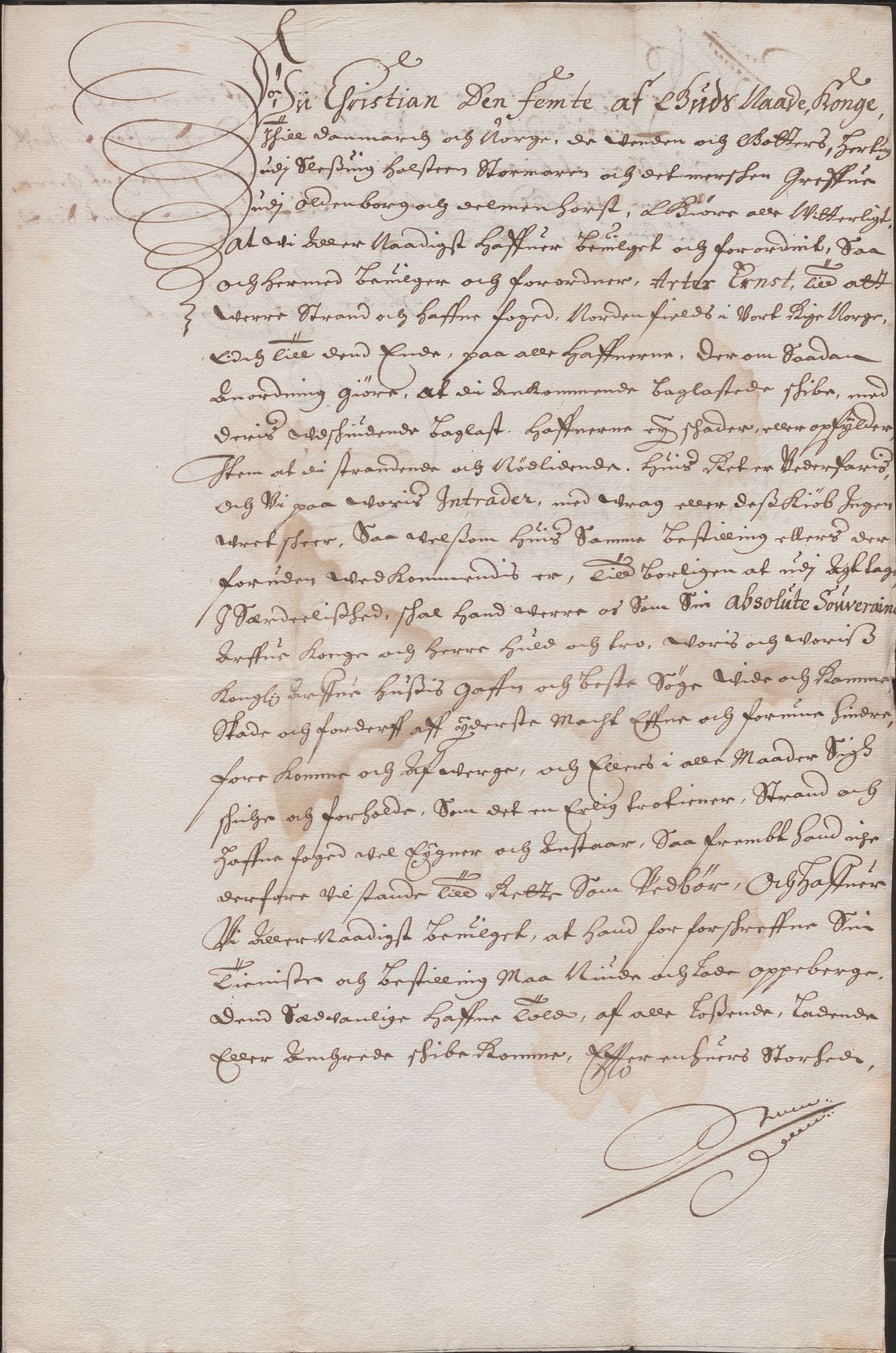 Stiftamtmannen i Bergen, AV/SAB-A-100006/F/Fg/L0003/0003: Lnr. 2048 / Strand- og hamnefut Artor Ernst, 1670-1675, p. 2