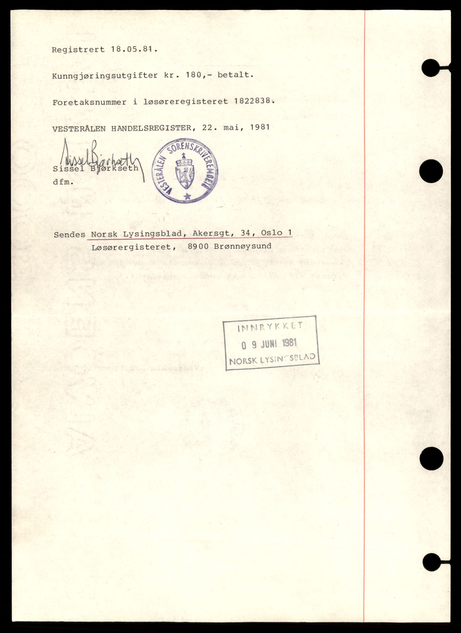 Vesterålen sorenskriveri, SAT/A-4180/4/J/Jd/Jde/L0007: Bilag. Aksjeselskap, A, 1944-1990, p. 4