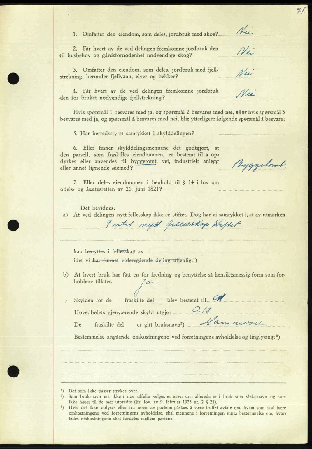 Nordmøre sorenskriveri, AV/SAT-A-4132/1/2/2Ca: Mortgage book no. A112, 1949-1949, Diary no: : 2112/1949