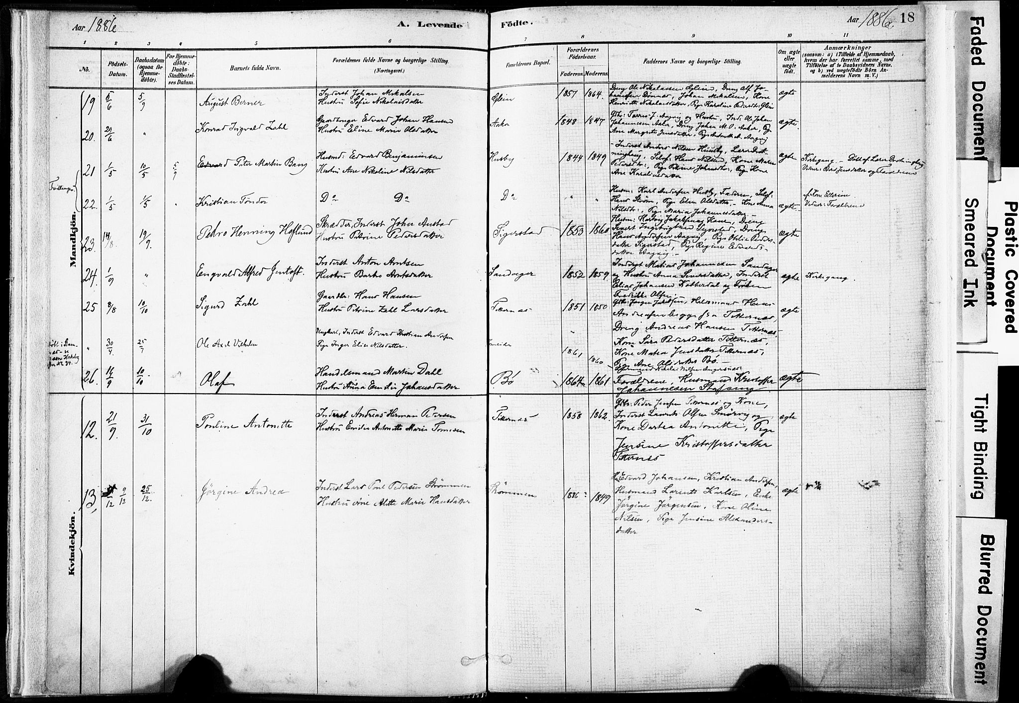 Ministerialprotokoller, klokkerbøker og fødselsregistre - Nordland, AV/SAT-A-1459/835/L0525: Parish register (official) no. 835A03I, 1881-1910, p. 18