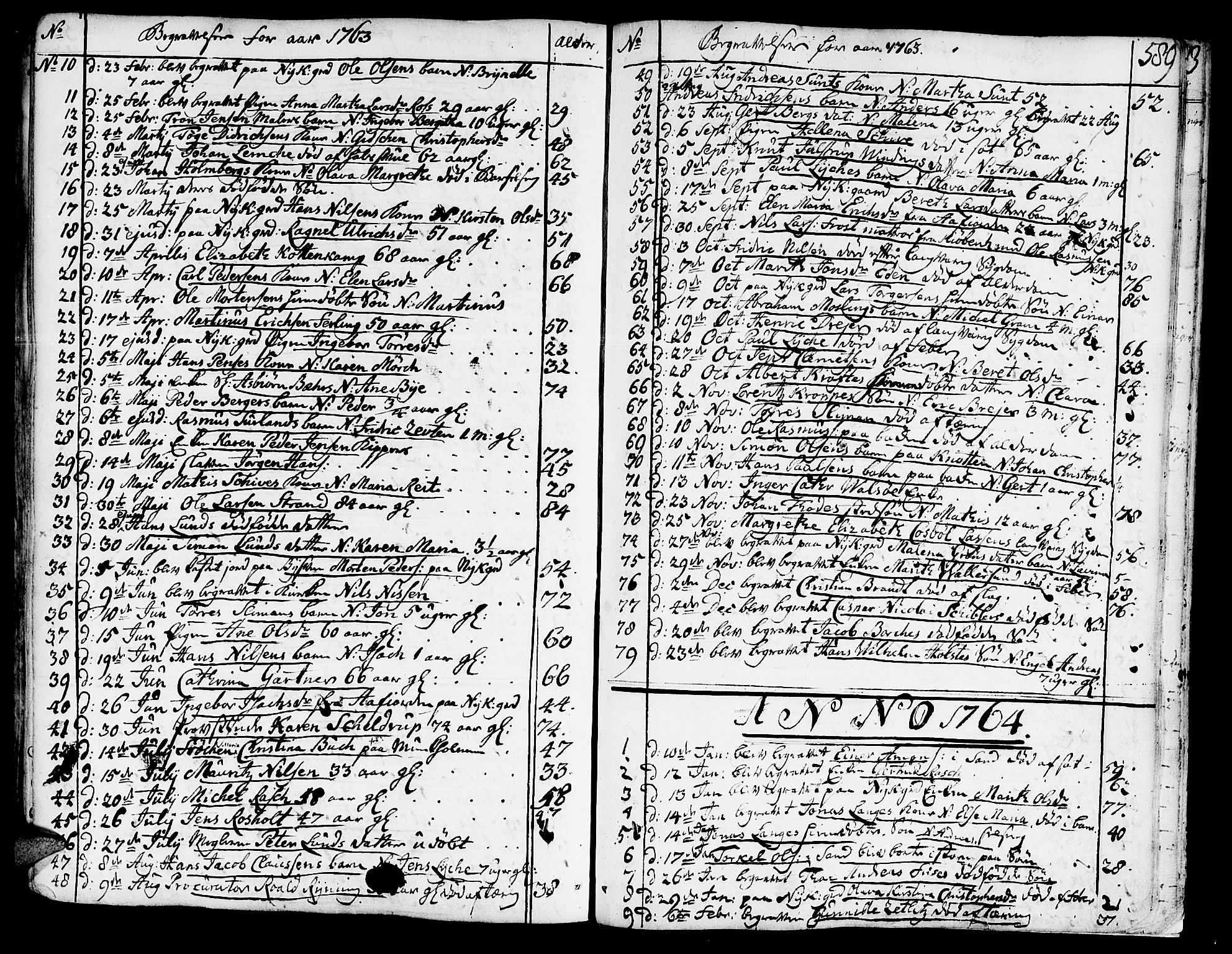 Ministerialprotokoller, klokkerbøker og fødselsregistre - Sør-Trøndelag, SAT/A-1456/602/L0103: Parish register (official) no. 602A01, 1732-1774, p. 589