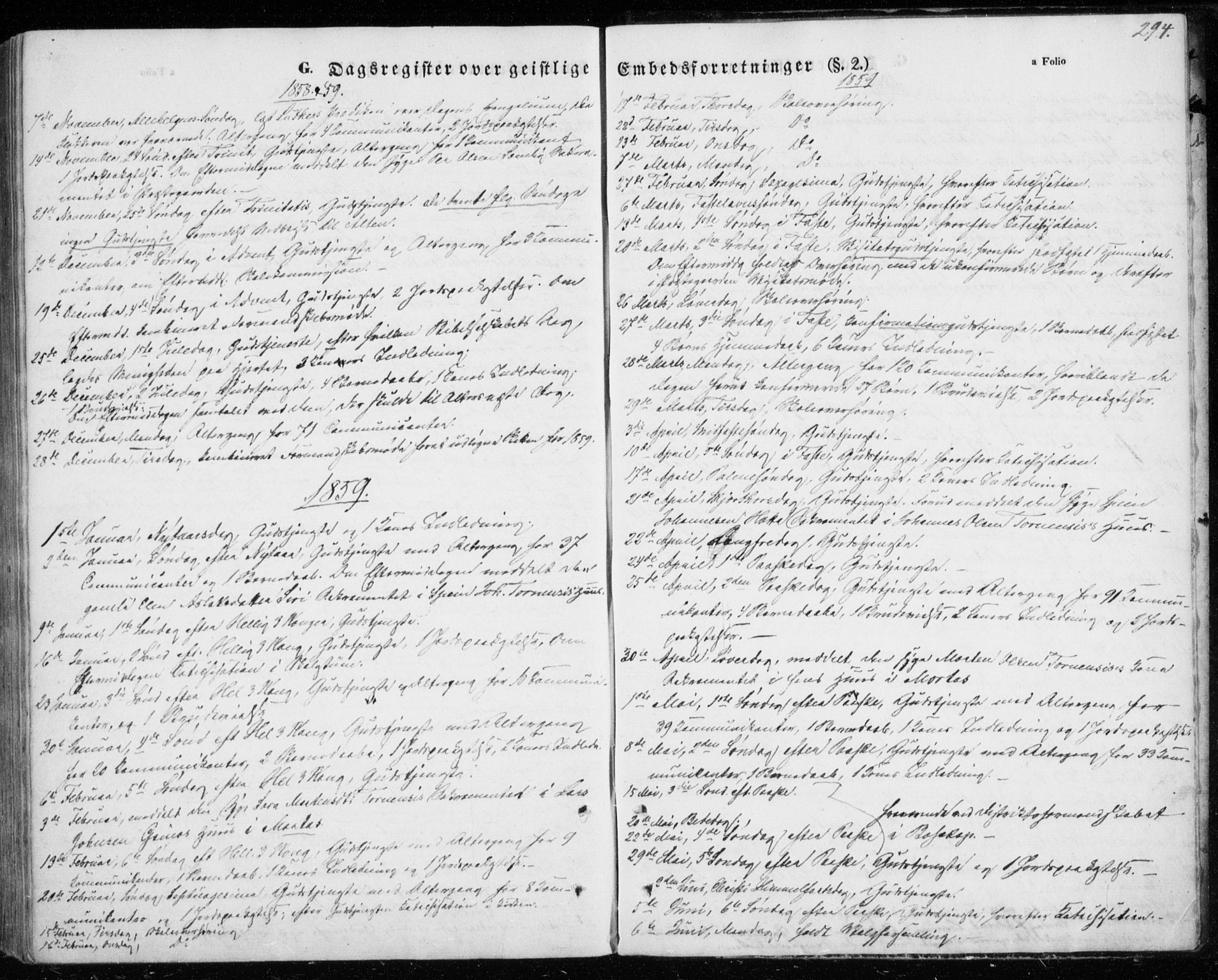 Kautokeino sokneprestembete, SATØ/S-1340/H/Ha/L0002.kirke: Parish register (official) no. 2, 1843-1861, p. 294