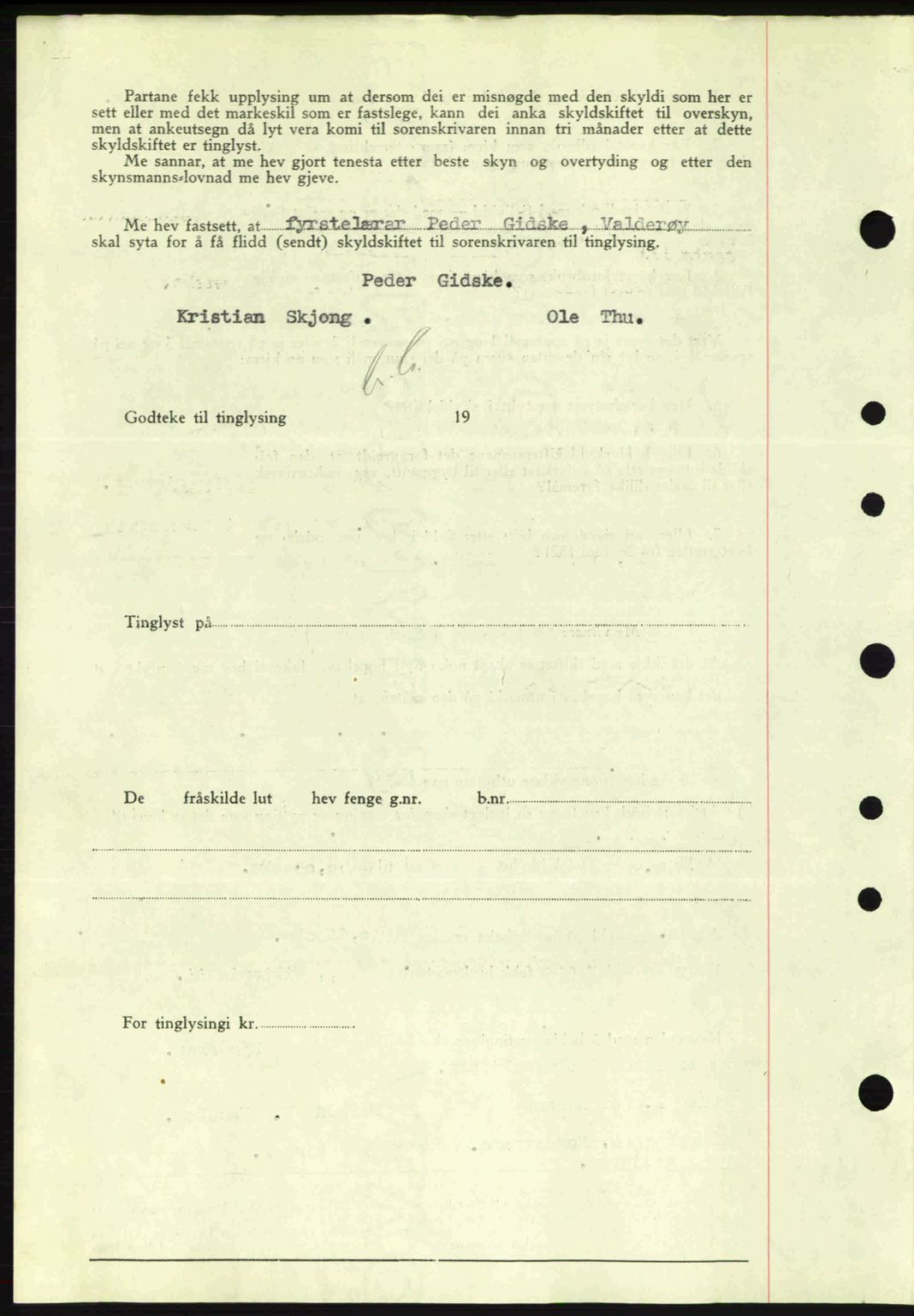 Nordre Sunnmøre sorenskriveri, AV/SAT-A-0006/1/2/2C/2Ca: Mortgage book no. A2, 1936-1937, Diary no: : 1589/1936