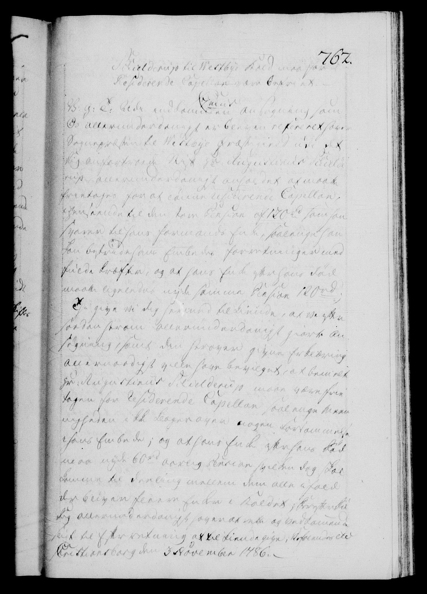 Danske Kanselli 1572-1799, AV/RA-EA-3023/F/Fc/Fca/Fcab/L0043: Norske tegnelser, 1782-1786, p. 762a