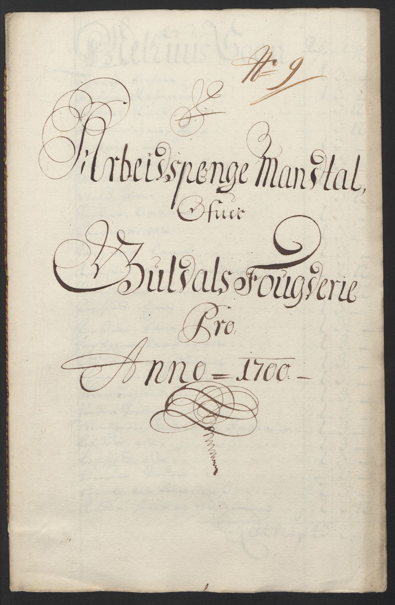 Rentekammeret inntil 1814, Reviderte regnskaper, Fogderegnskap, RA/EA-4092/R60/L3950: Fogderegnskap Orkdal og Gauldal, 1700, p. 362