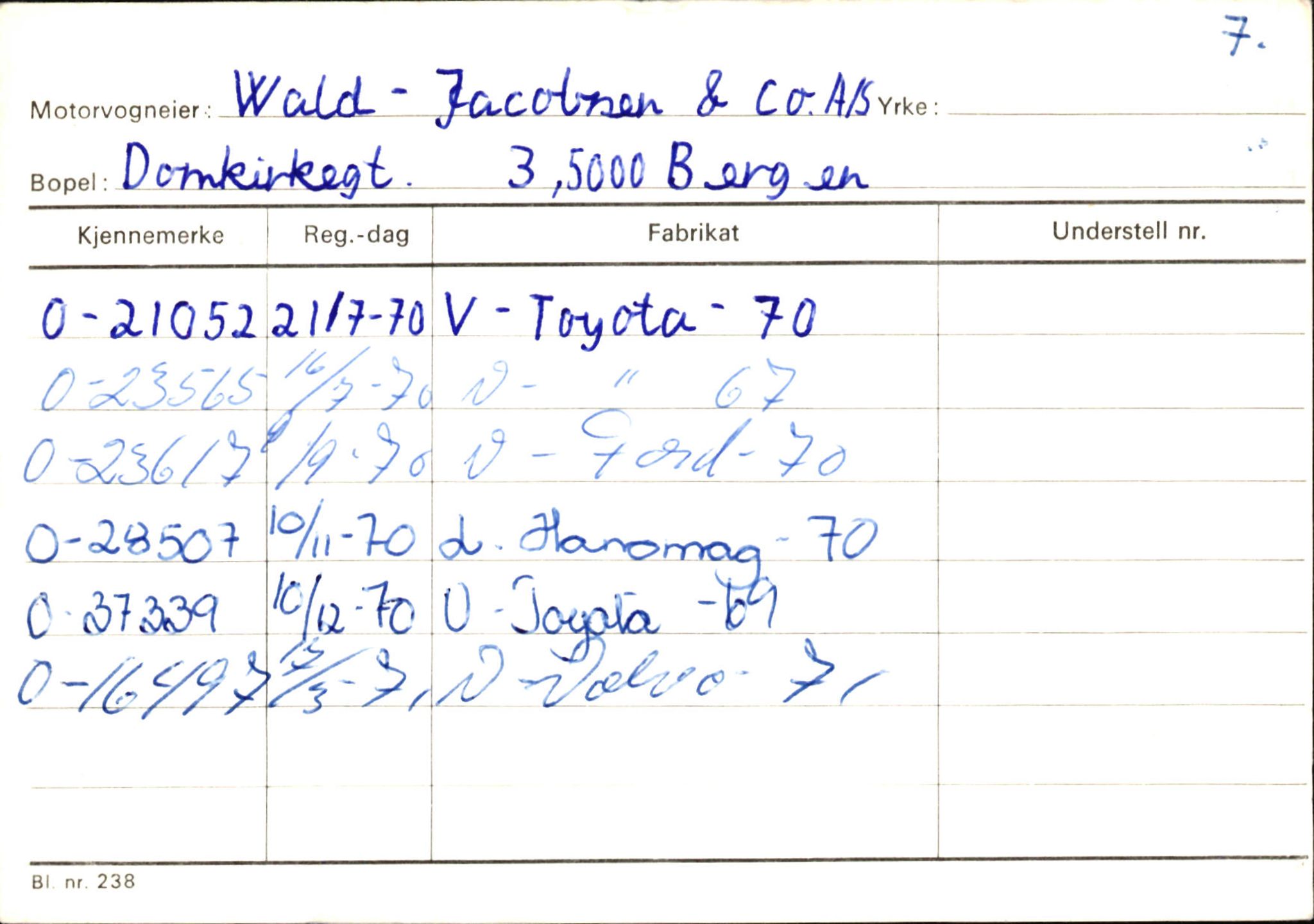 Statens vegvesen, Hordaland vegkontor, AV/SAB-A-5201/2/Hb/L0037: O-eierkort W-P, 1920-1971, p. 24