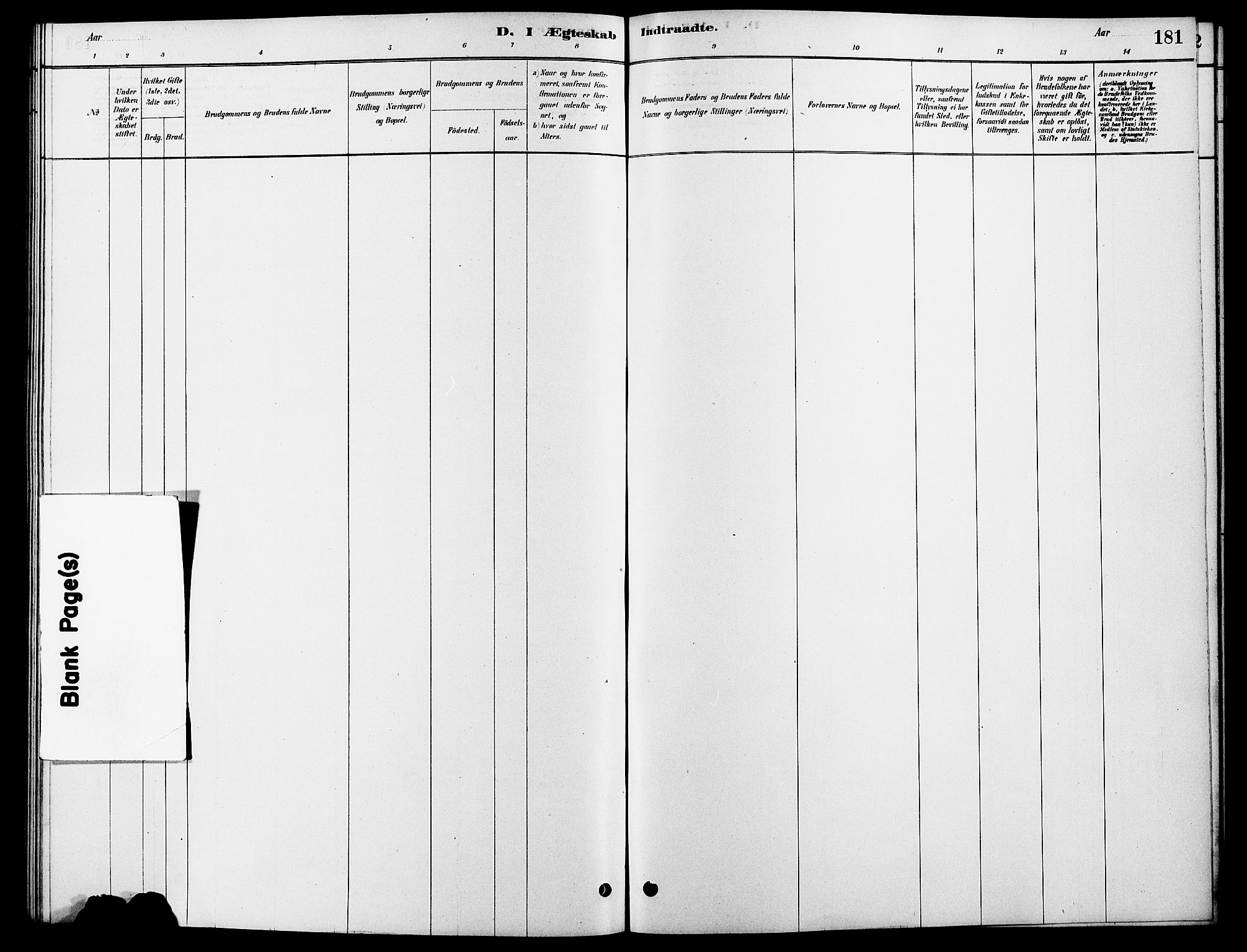 Rendalen prestekontor, SAH/PREST-054/H/Ha/Hab/L0003: Parish register (copy) no. 3, 1879-1904, p. 181
