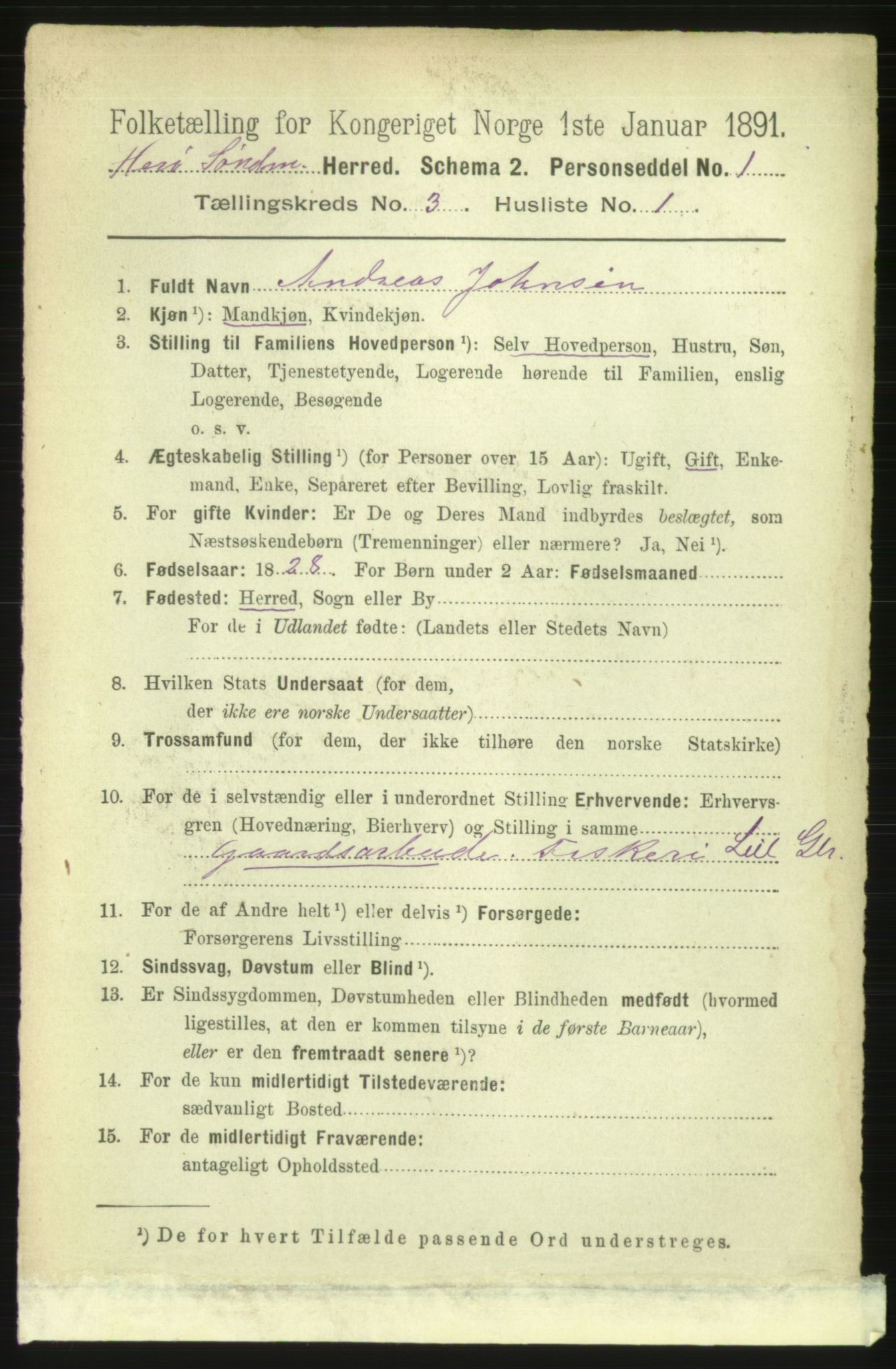 RA, 1891 census for 1515 Herøy, 1891, p. 1051