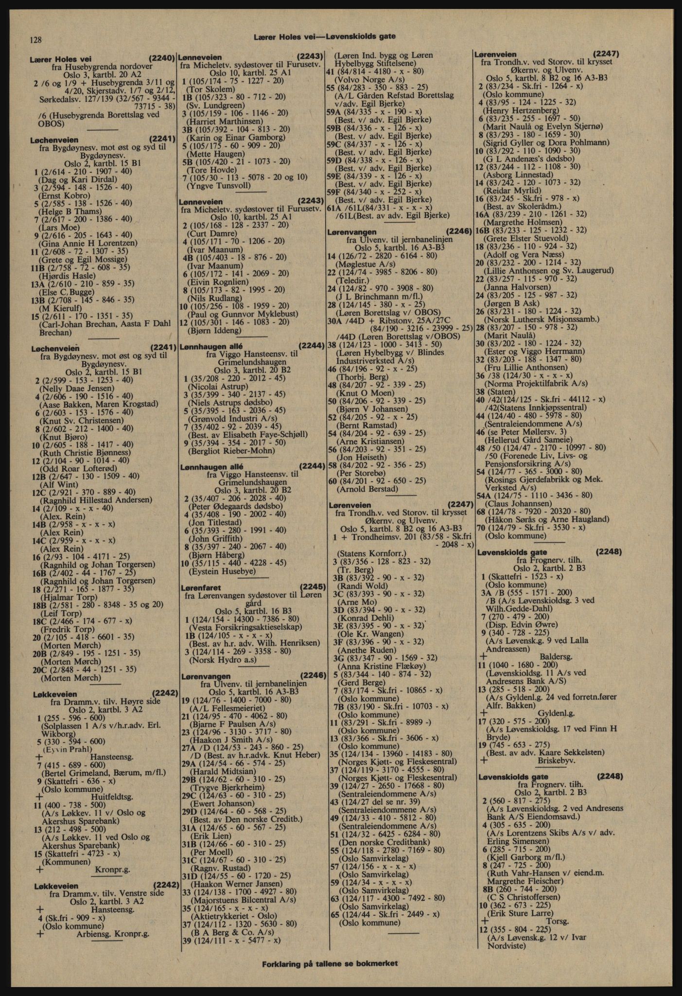 Kristiania/Oslo adressebok, PUBL/-, 1977-1978, p. 128