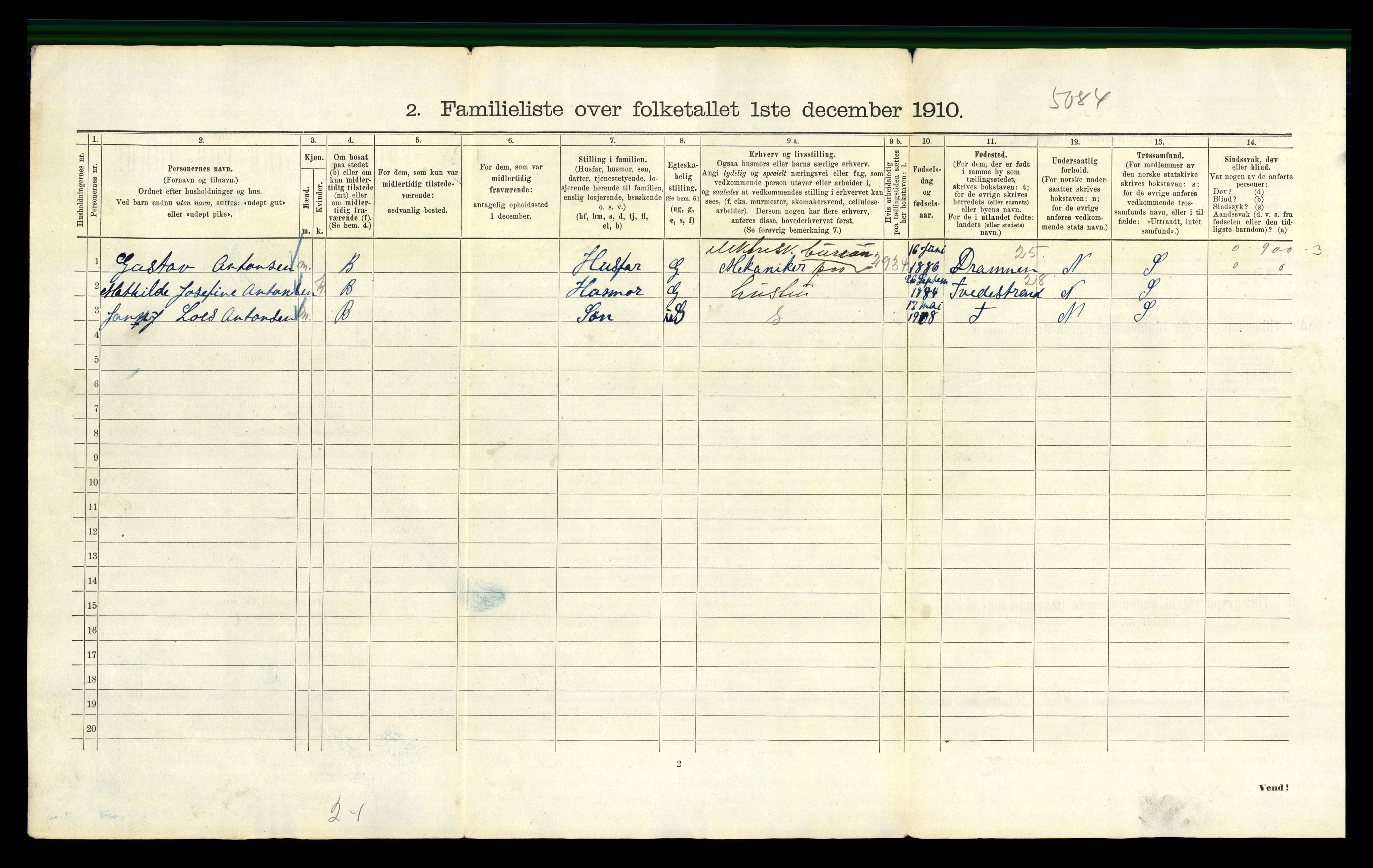 RA, 1910 census for Kristiania, 1910, p. 31940