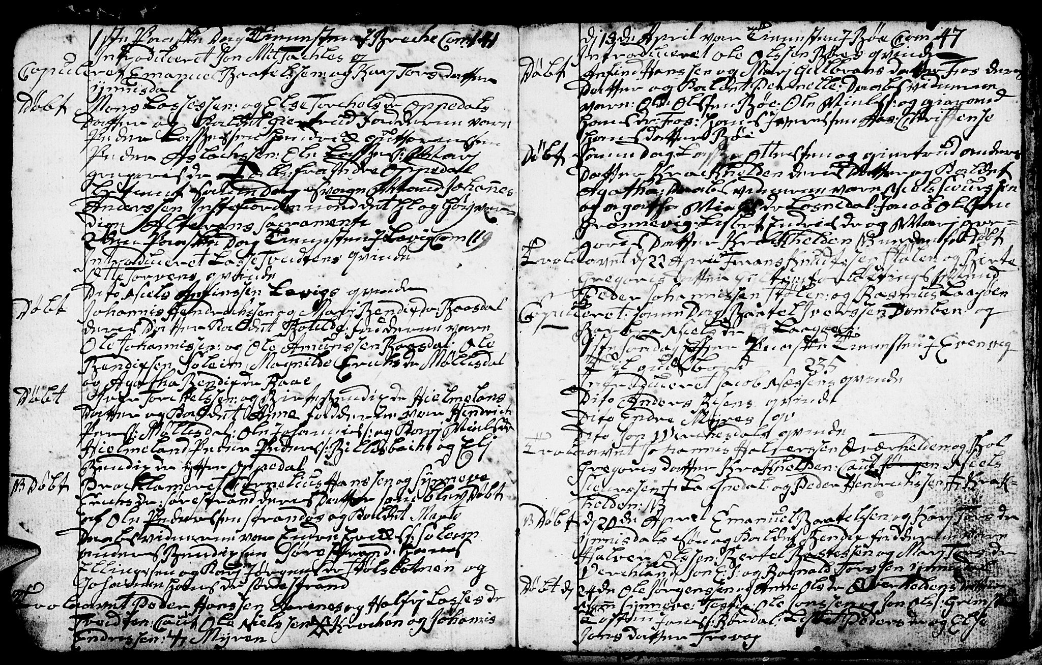 Gulen sokneprestembete, AV/SAB-A-80201/H/Hab: Parish register (copy) no. A 1, 1786-1791, p. 8