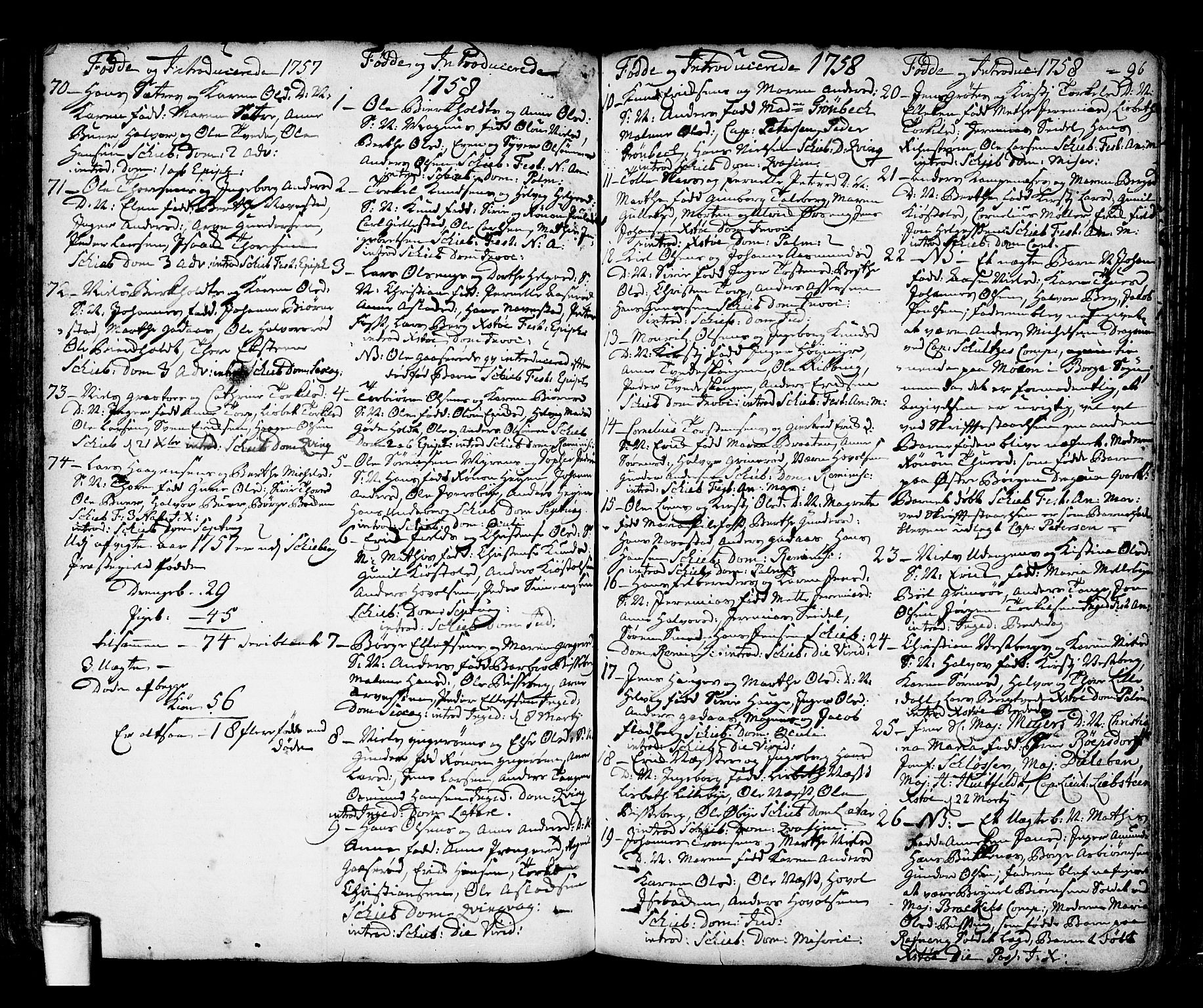 Skjeberg prestekontor Kirkebøker, SAO/A-10923/F/Fa/L0002: Parish register (official) no. I 2, 1726-1791, p. 96