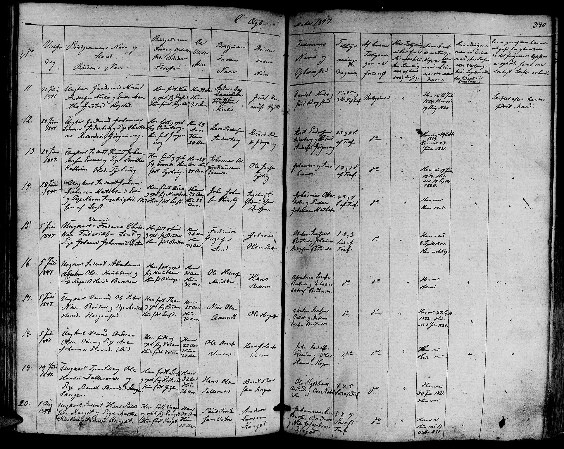 Ministerialprotokoller, klokkerbøker og fødselsregistre - Møre og Romsdal, SAT/A-1454/581/L0936: Parish register (official) no. 581A04, 1836-1852, p. 340