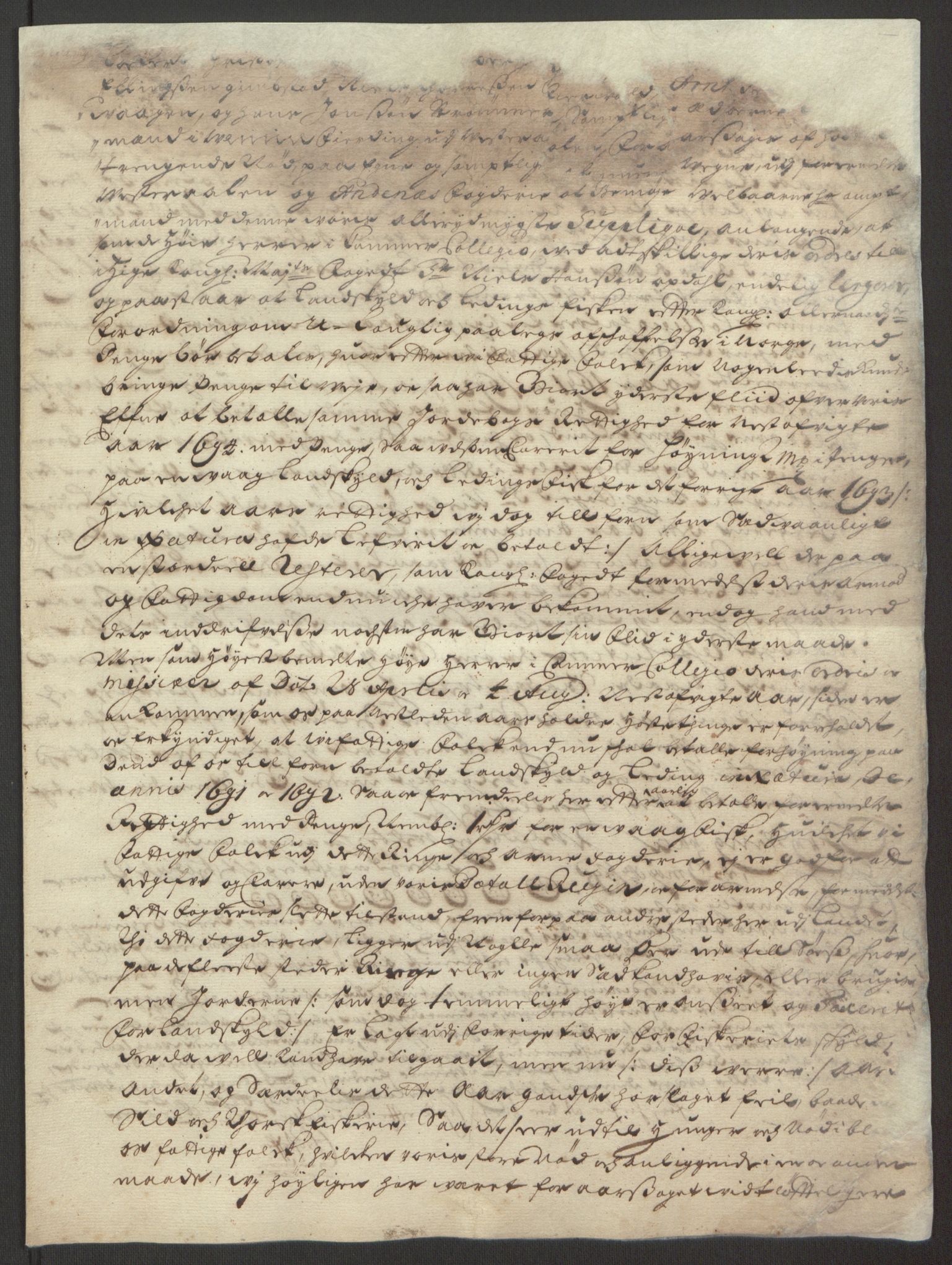 Rentekammeret inntil 1814, Reviderte regnskaper, Fogderegnskap, AV/RA-EA-4092/R67/L4677: Fogderegnskap Vesterålen, Andenes og Lofoten, 1694-1695, p. 362