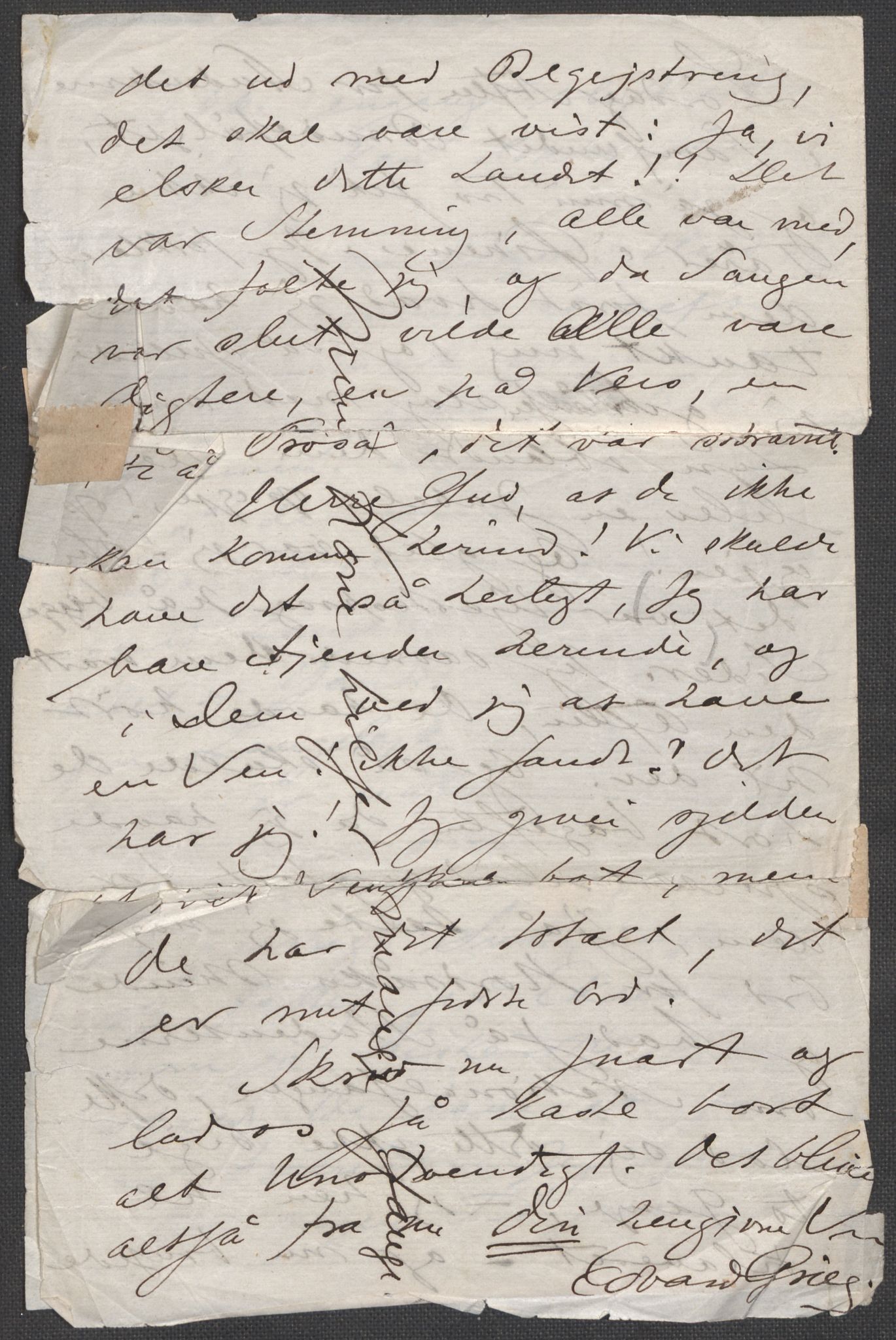 Beyer, Frants, AV/RA-PA-0132/F/L0001: Brev fra Edvard Grieg til Frantz Beyer og "En del optegnelser som kan tjene til kommentar til brevene" av Marie Beyer, 1872-1907, p. 34