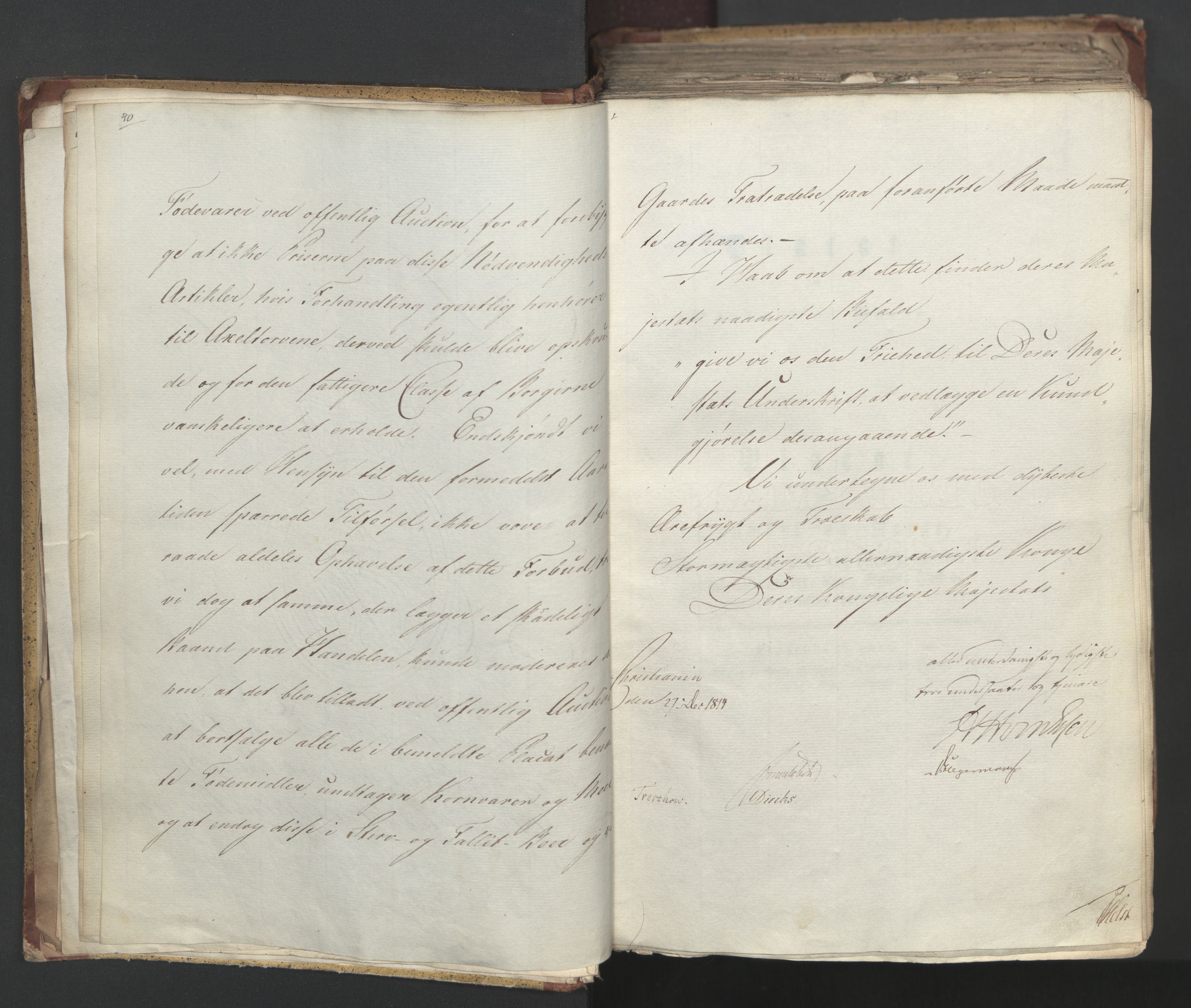 Statsrådsavdelingen i Stockholm, AV/RA-S-1003/D/Da/L0001: Regjeringsinnstillinger nr. 1-262, 1814-1815, p. 21