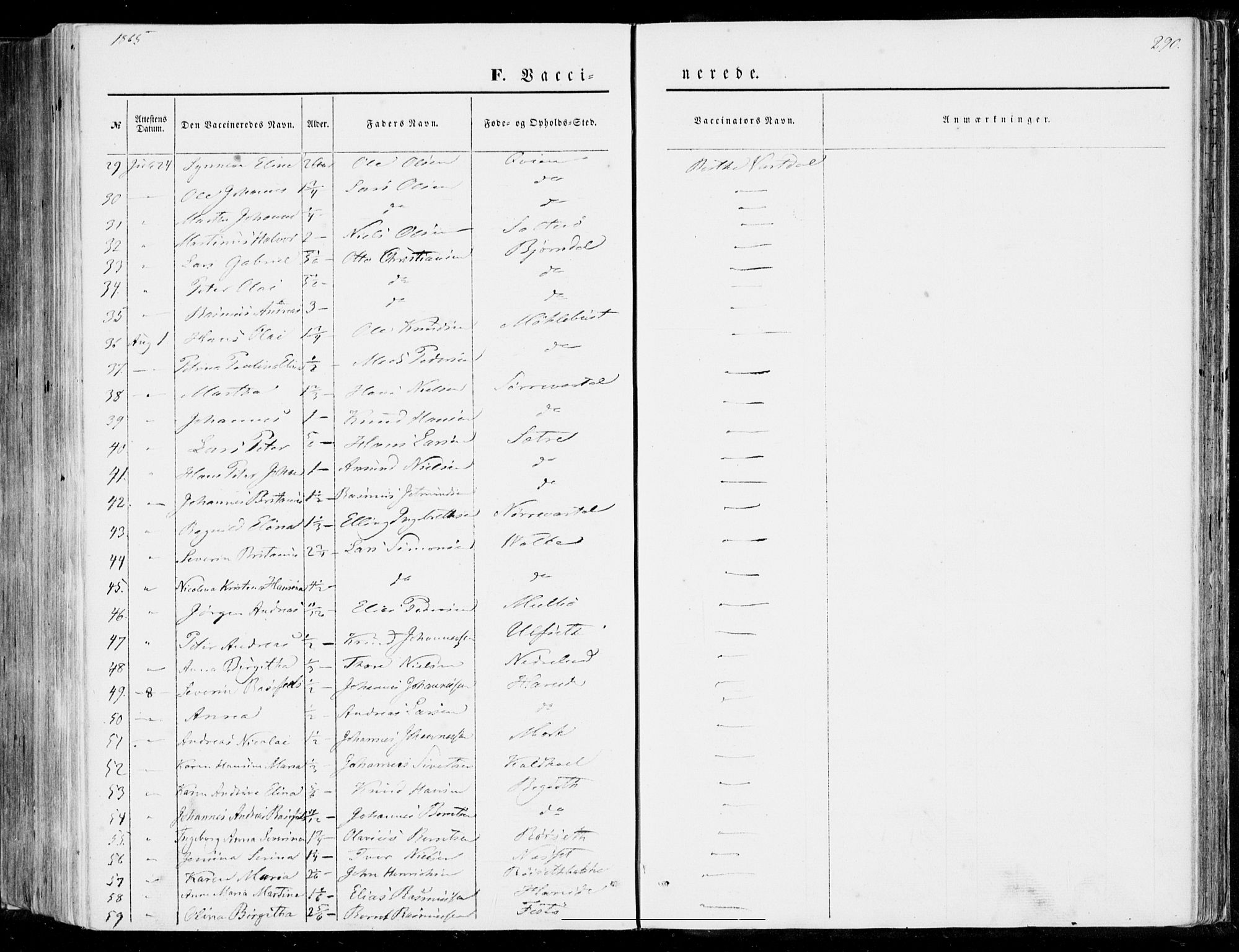 Ministerialprotokoller, klokkerbøker og fødselsregistre - Møre og Romsdal, SAT/A-1454/510/L0121: Parish register (official) no. 510A01, 1848-1877, p. 290