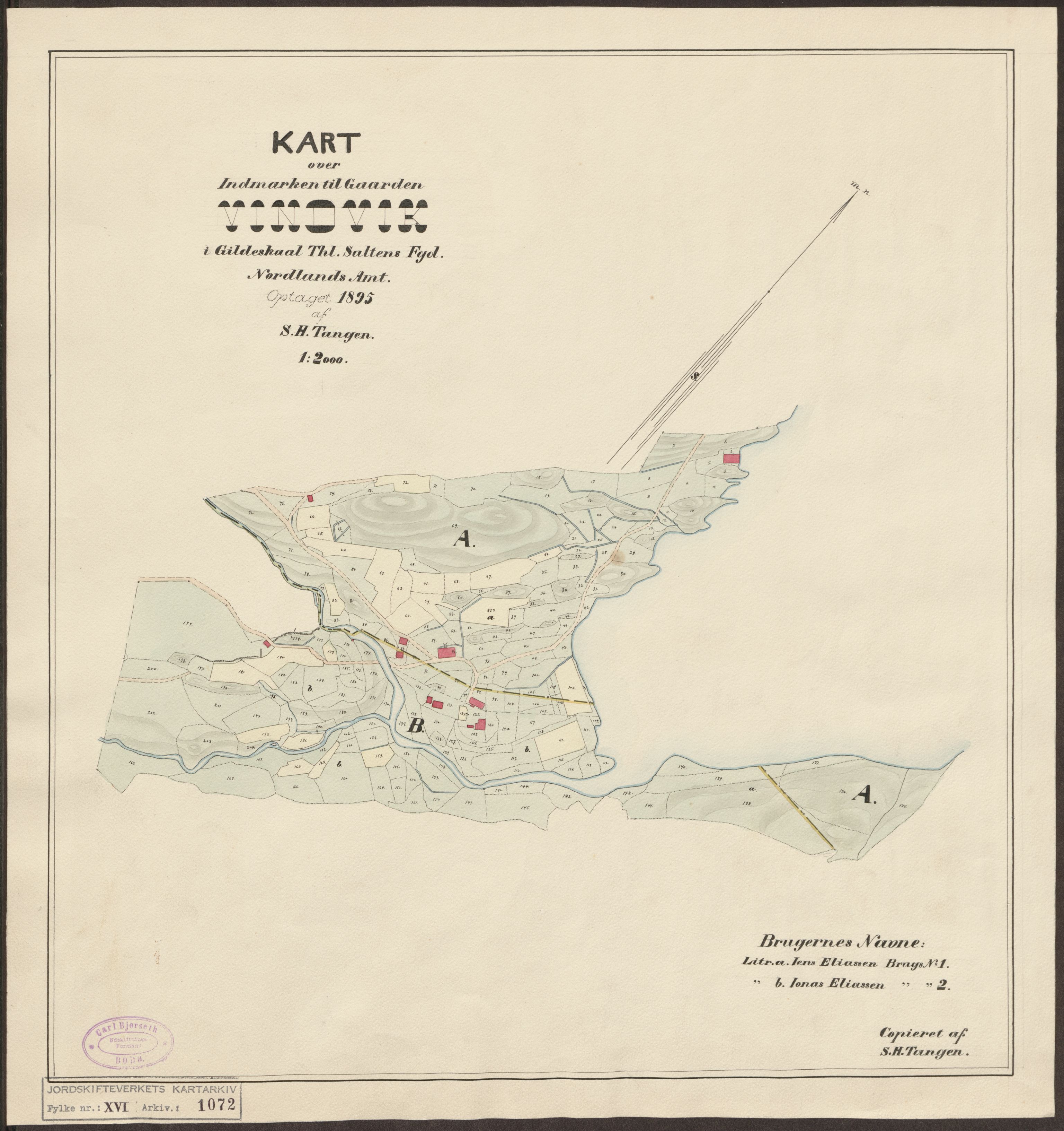 Jordskifteverkets kartarkiv, AV/RA-S-3929/T, 1859-1988, p. 1232