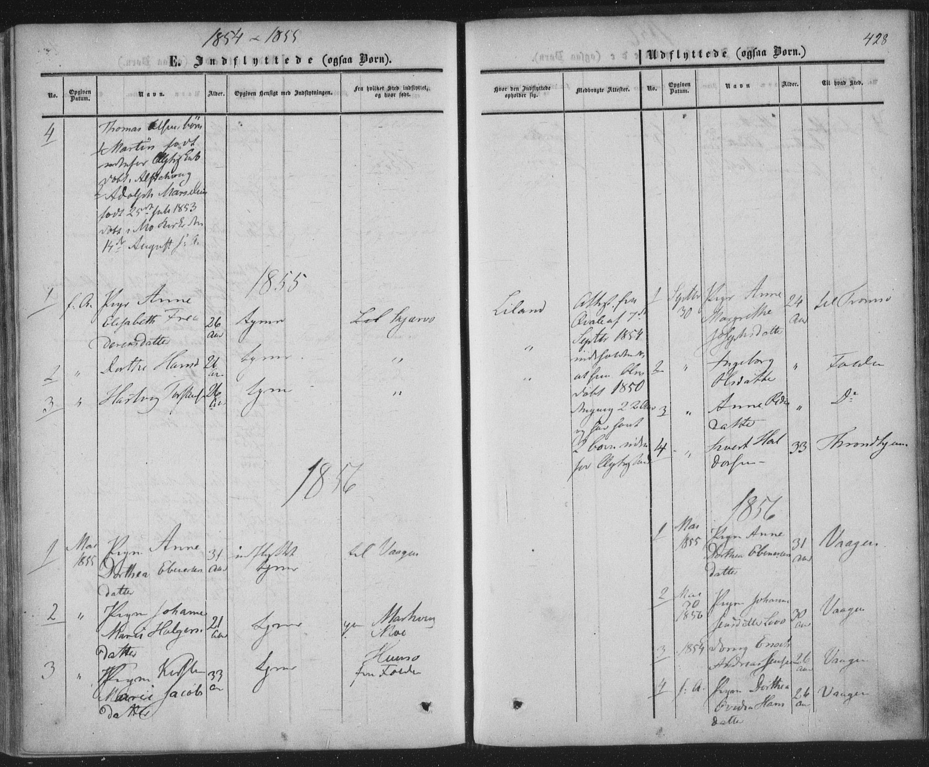 Ministerialprotokoller, klokkerbøker og fødselsregistre - Nordland, AV/SAT-A-1459/855/L0800: Parish register (official) no. 855A08, 1852-1864, p. 428