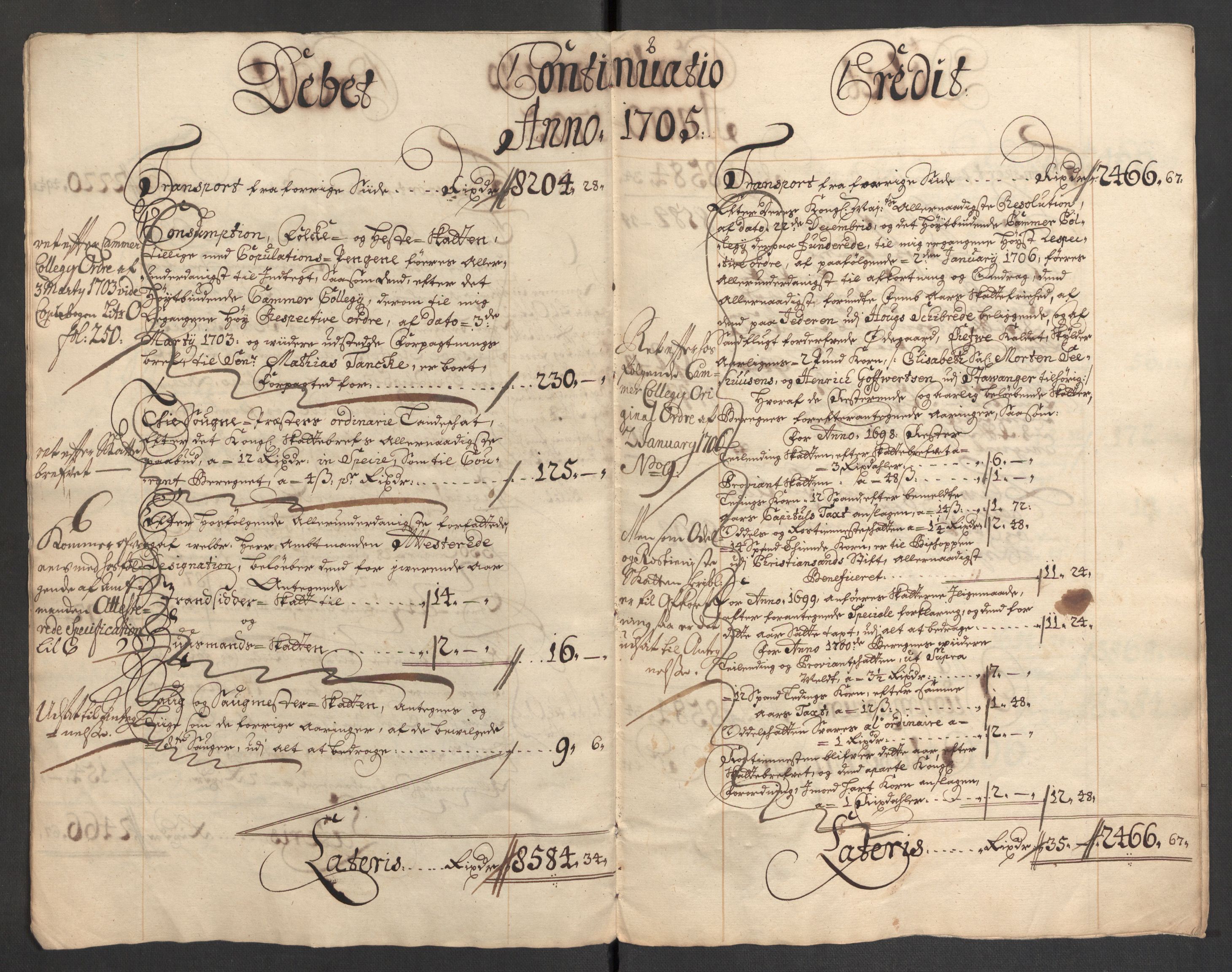 Rentekammeret inntil 1814, Reviderte regnskaper, Fogderegnskap, AV/RA-EA-4092/R46/L2733: Fogderegnskap Jæren og Dalane, 1705-1708, p. 9