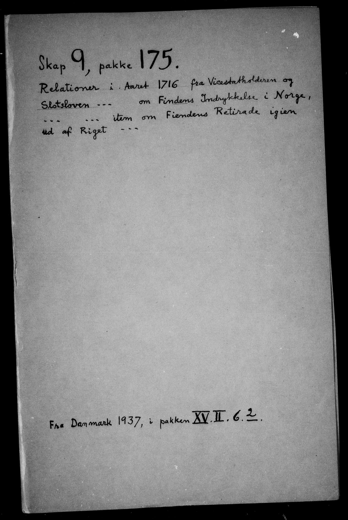 Danske Kanselli, Skapsaker, RA/EA-4061/F/L0033: Skap 9, pakke 173-199, 1627-1716, p. 161