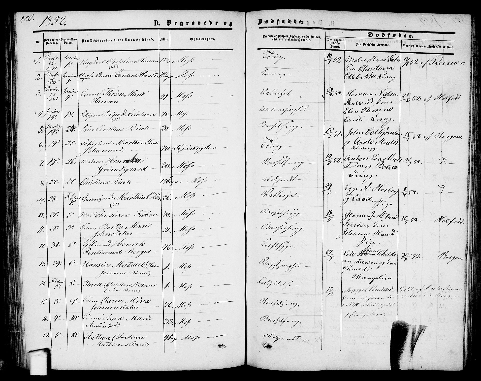Moss prestekontor Kirkebøker, AV/SAO-A-2003/G/Ga/L0002: Parish register (copy) no. I 2, 1852-1871, p. 326
